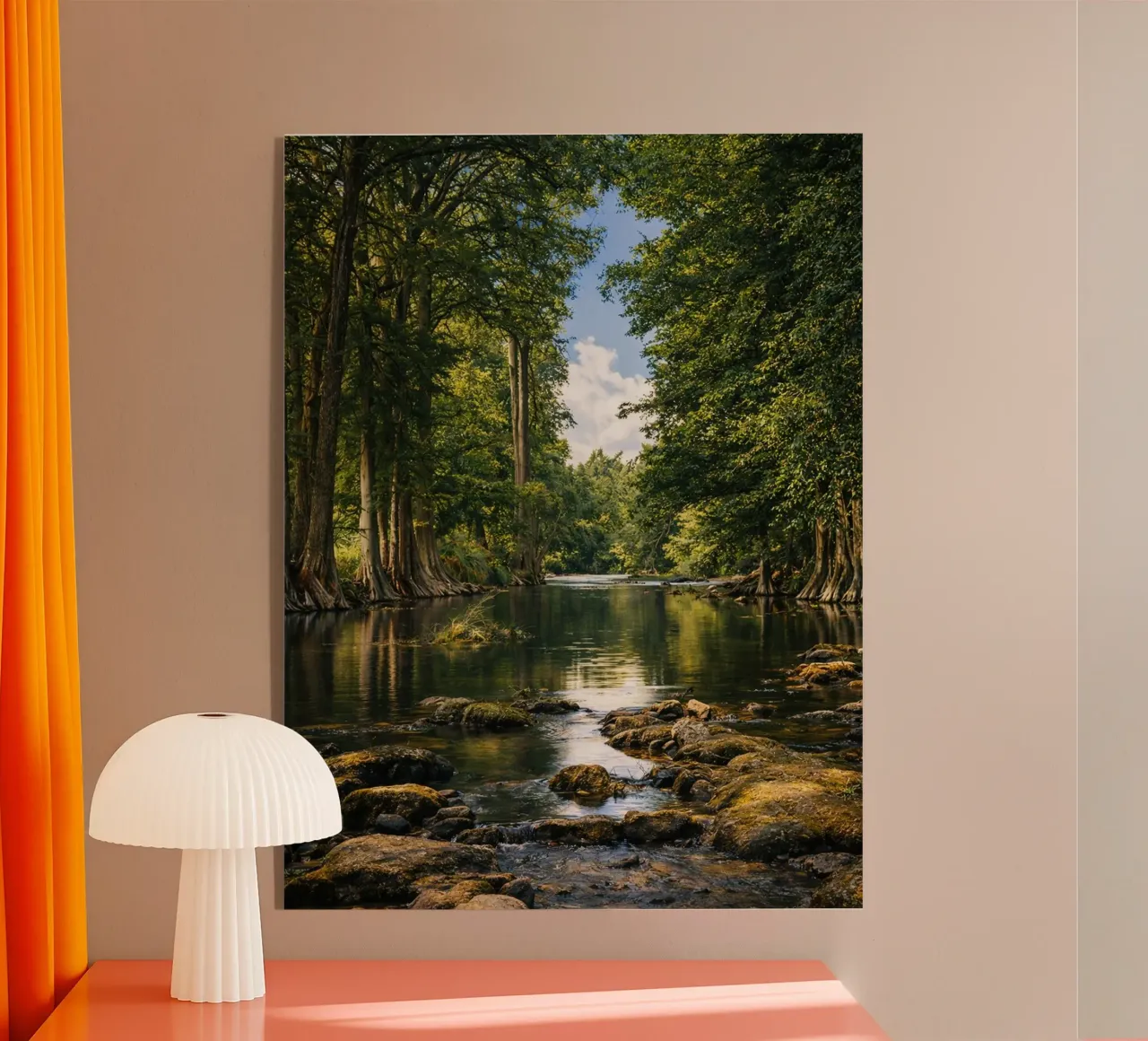 fiume nella foresta plexiglass da landtengs