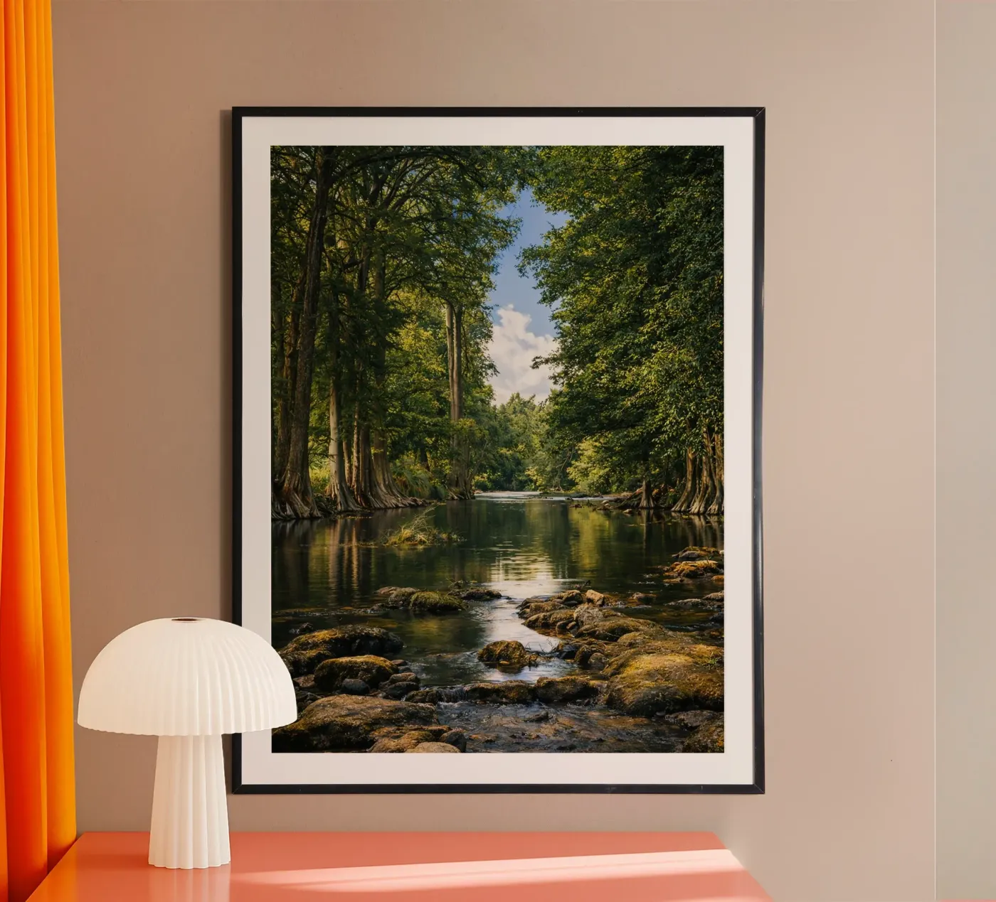 river in the forest poster da landtengs