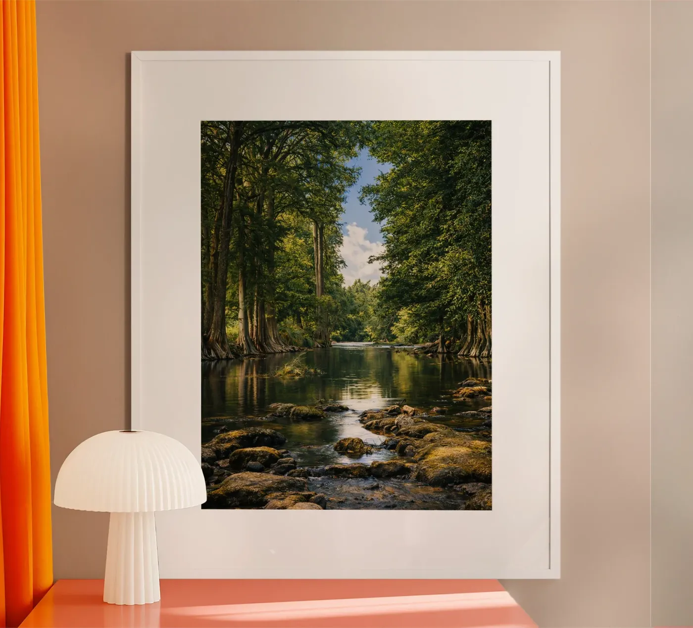 river in the forest poster da landtengs