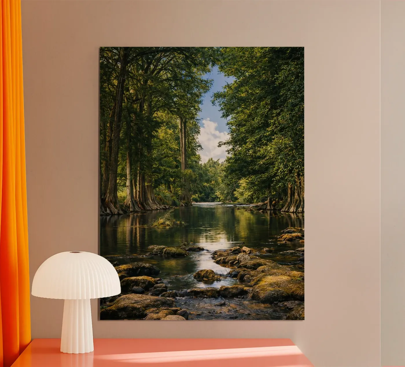 river in the forest poster da landtengs
