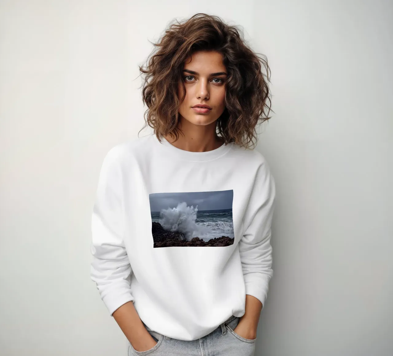 Huge Wave felpa da Fjöllart