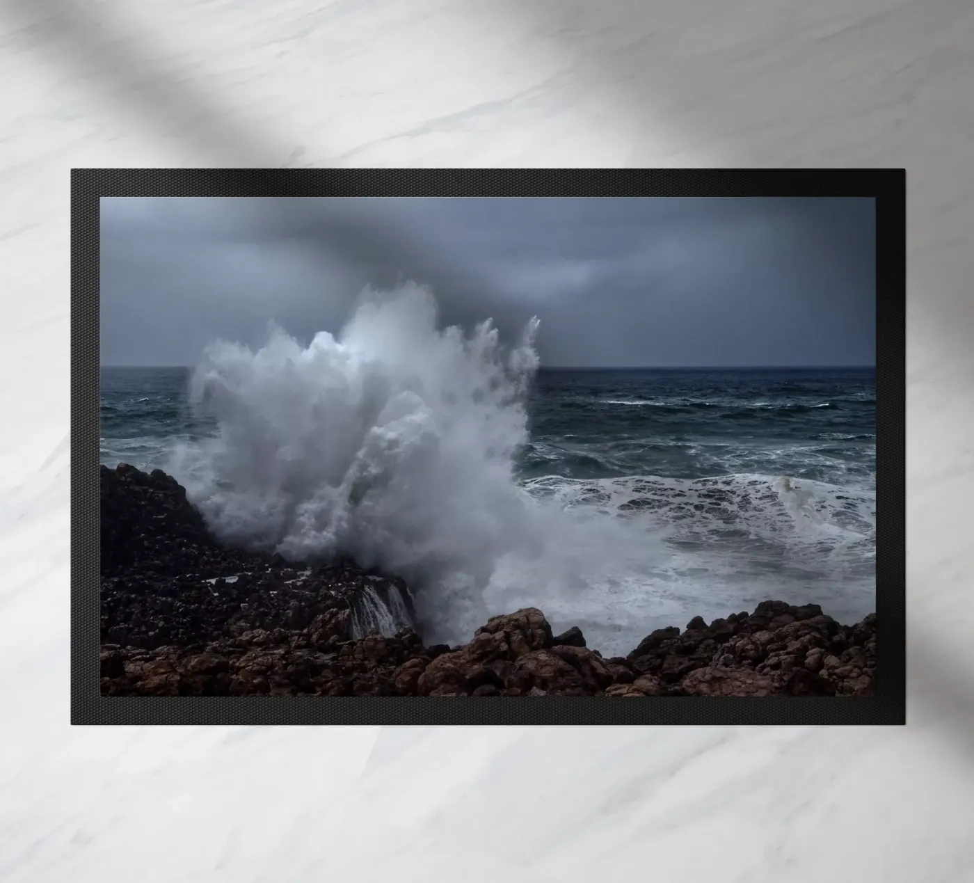 Huge Wave doormat by Fjöllart