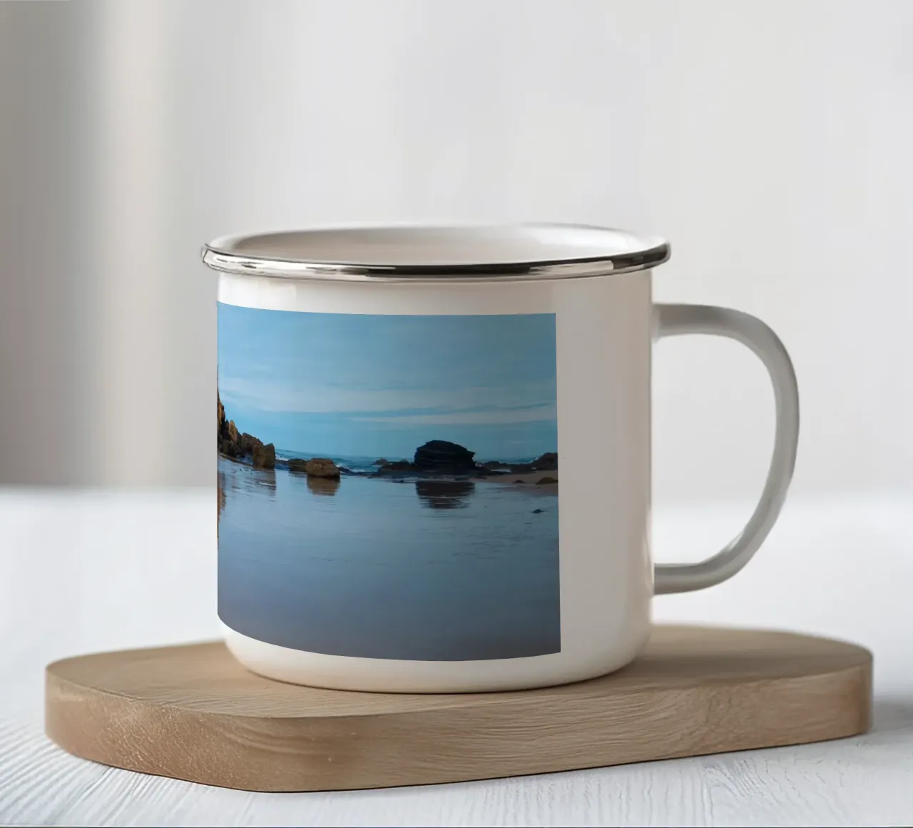 Rocky beach tazza in smalto da Fjöllart