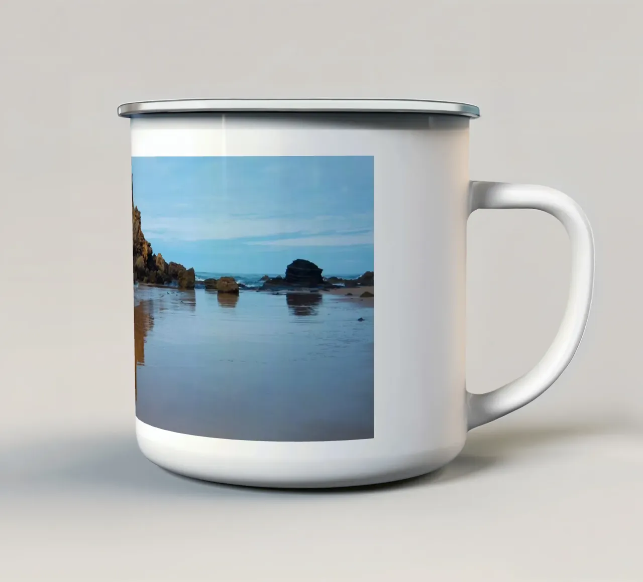 Rocky beach tazza in smalto da Fjöllart