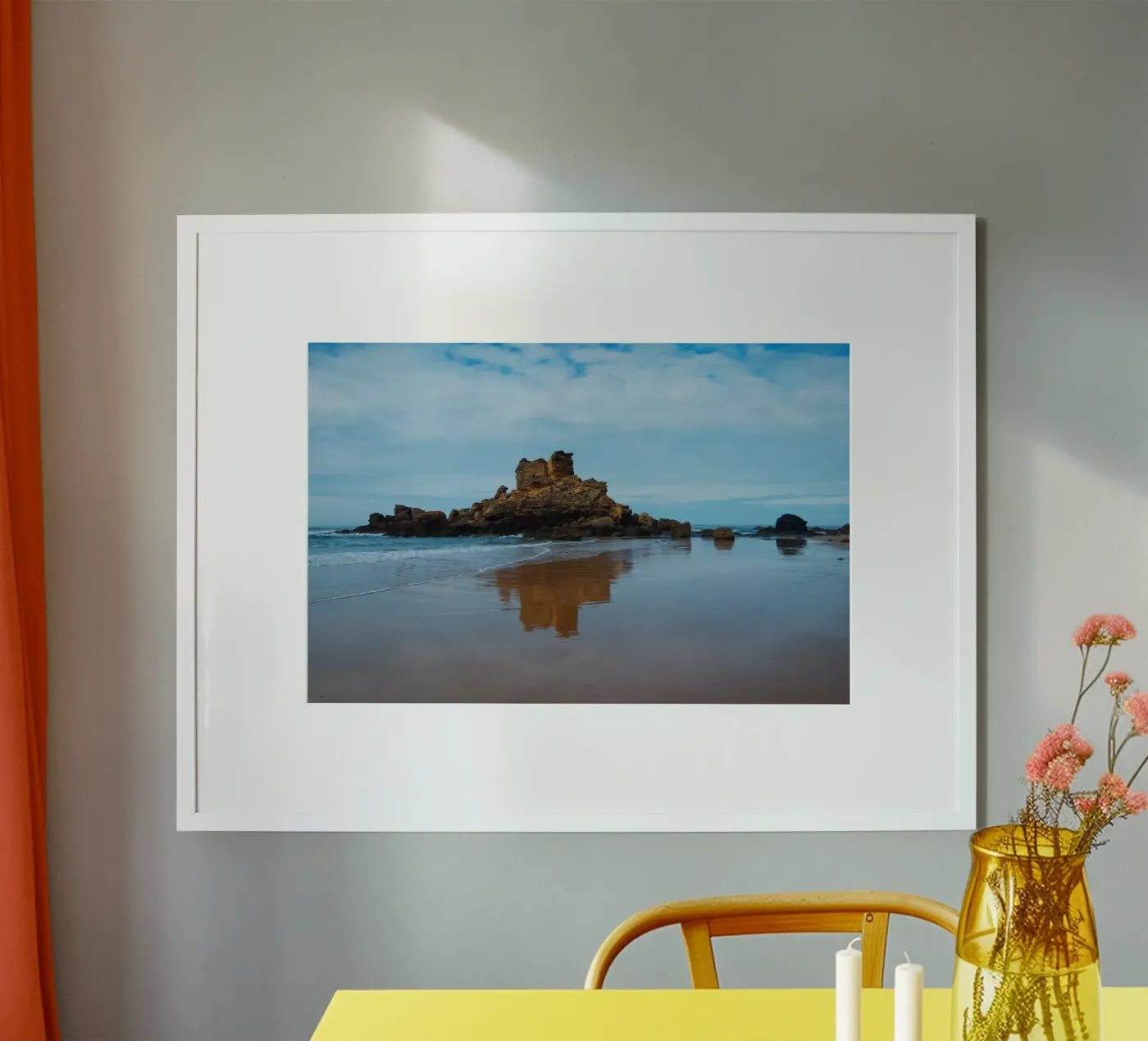 Rocky beach poster by Fjöllart