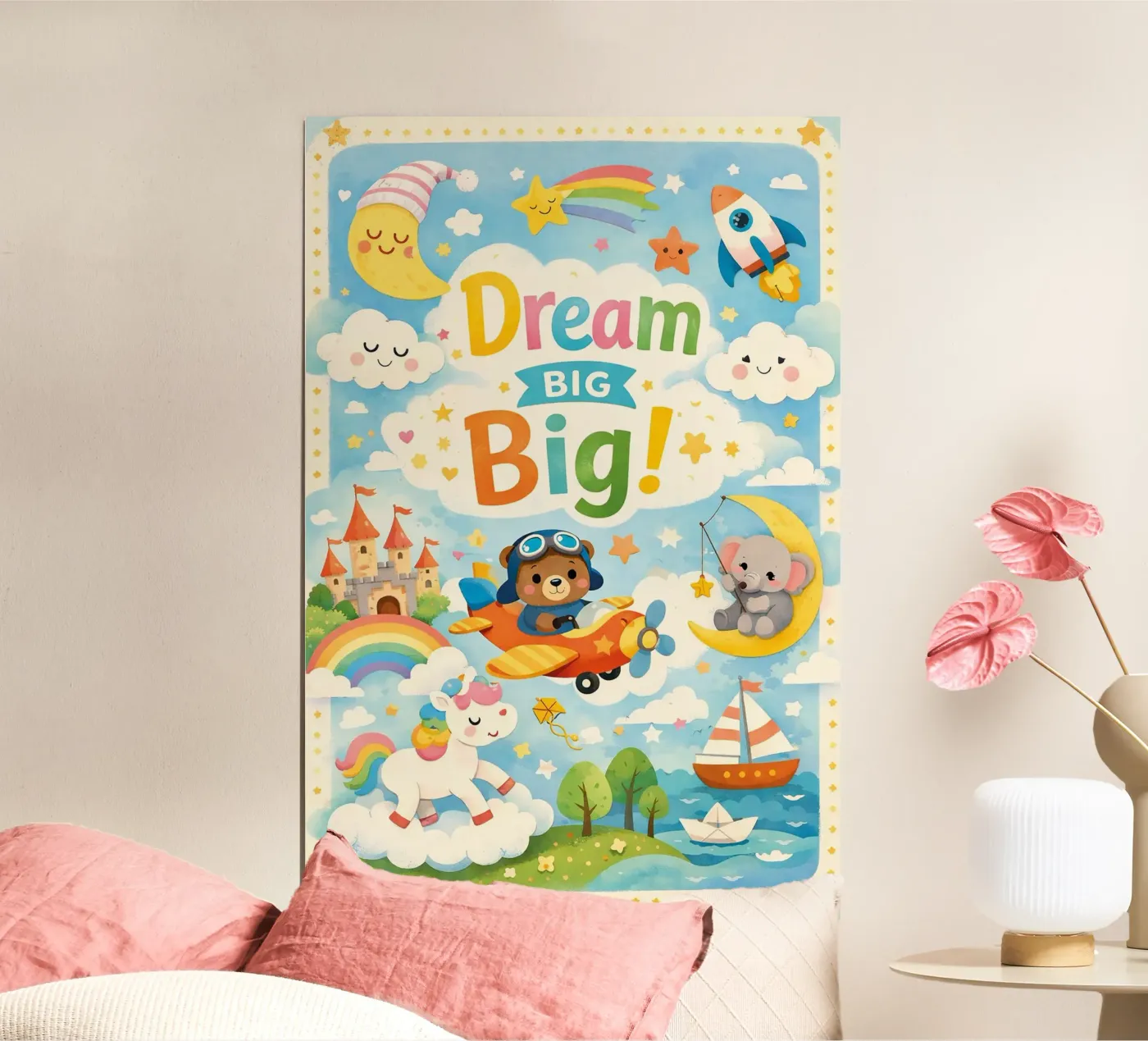 Droom groot, heel groot poster van The Little Animals Club