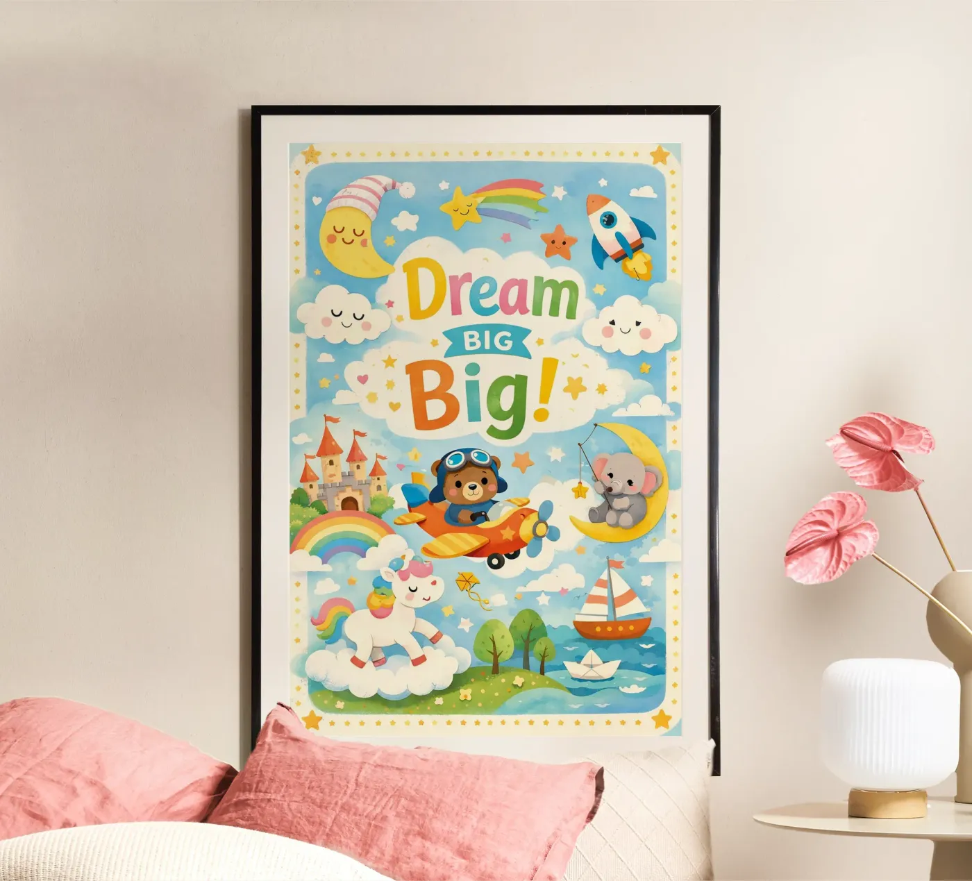 Droom groot, heel groot poster van The Little Animals Club