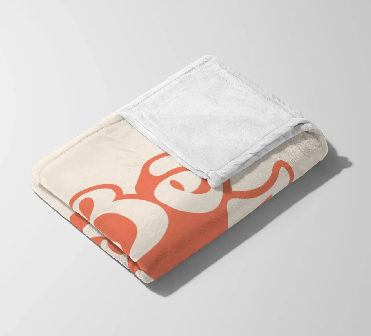 Design tipografico Be Kind coperta in pile da THE MOTIVATED TYPE