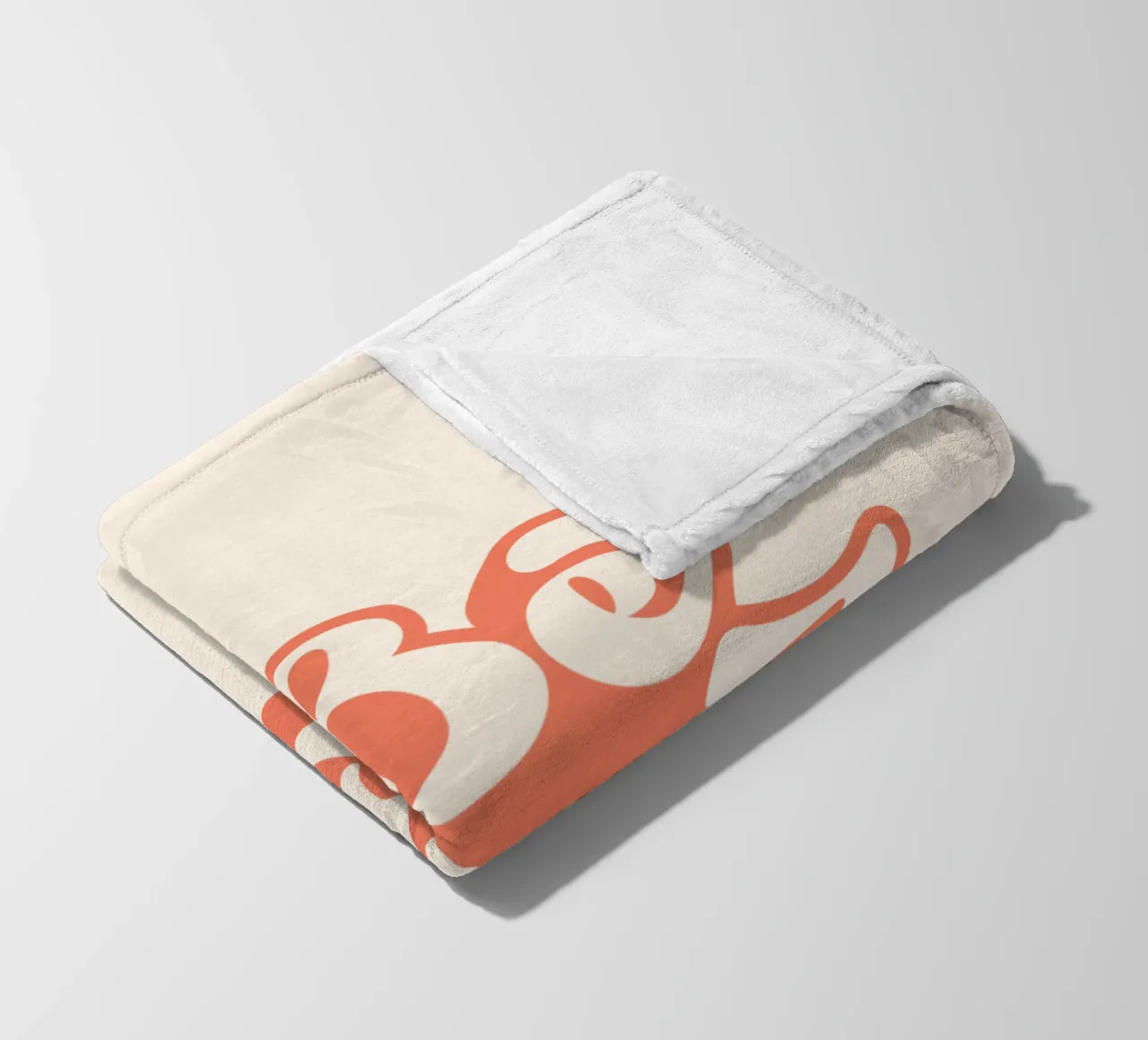 Design tipografico Be Kind coperta in pile da THE MOTIVATED TYPE