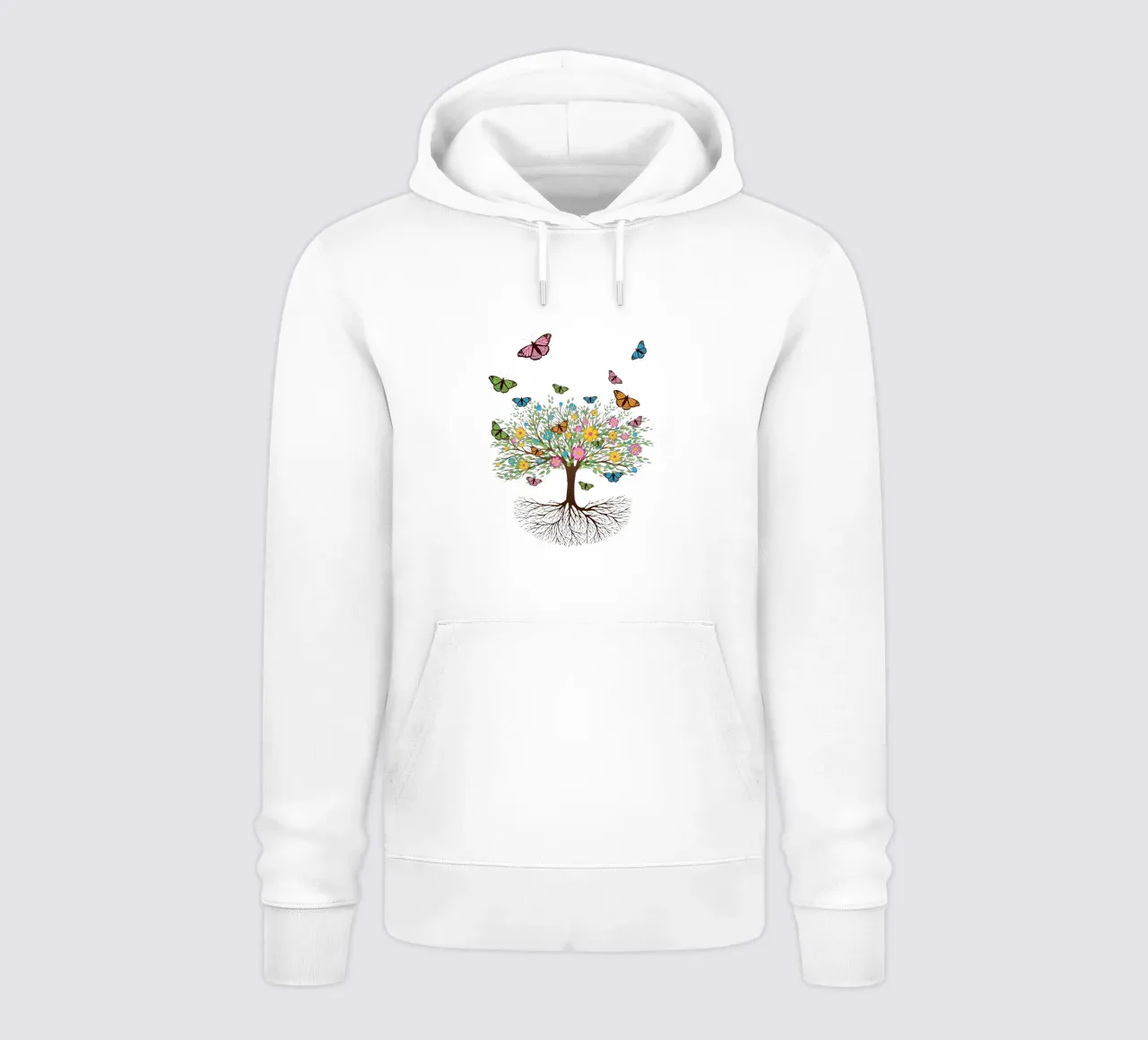 Albero della vita con farfalle e fiori felpa con cappuccio da BwiseLizzy