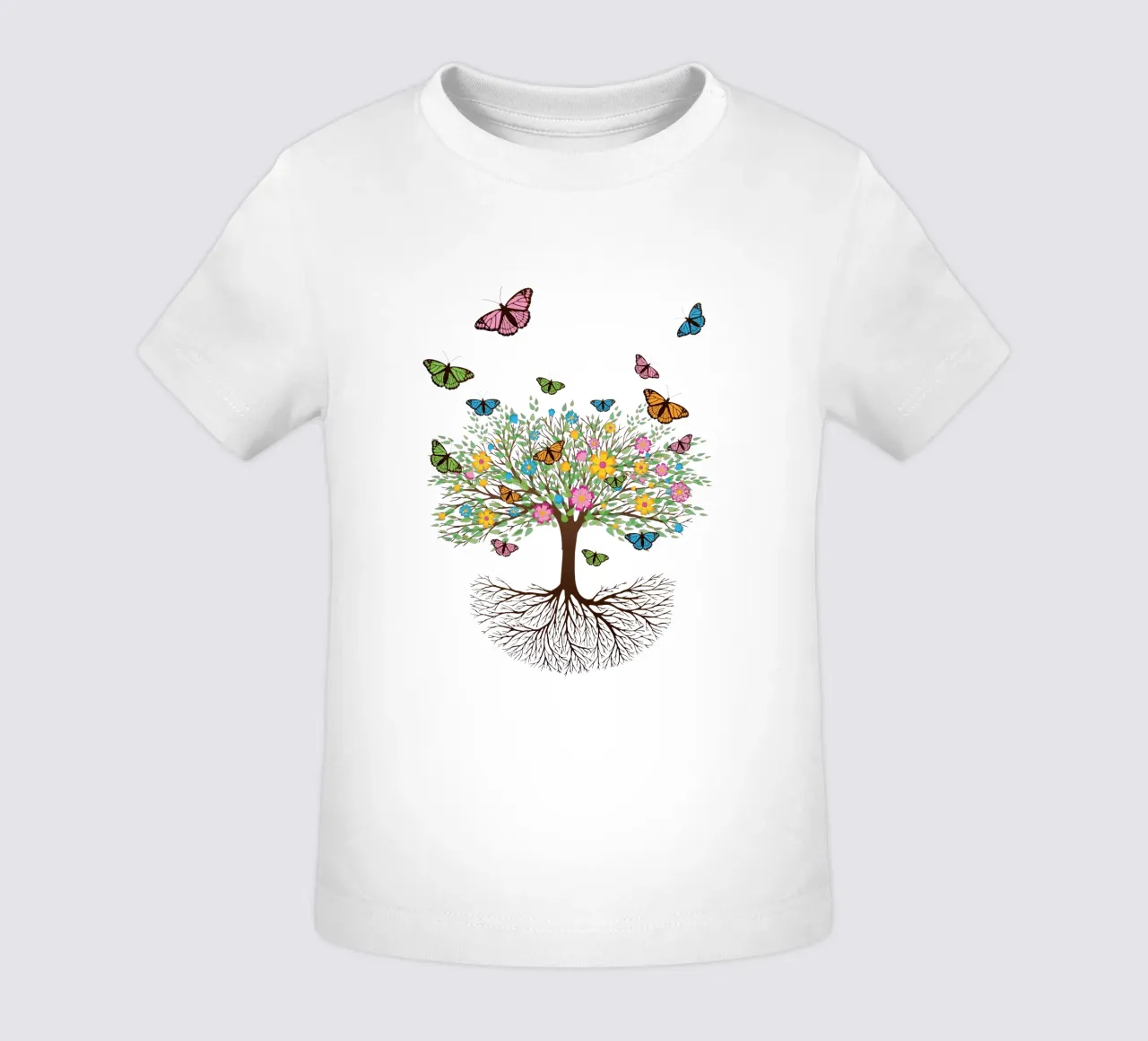 Albero della vita con farfalle e fiori maglietta neonato da BwiseLizzy