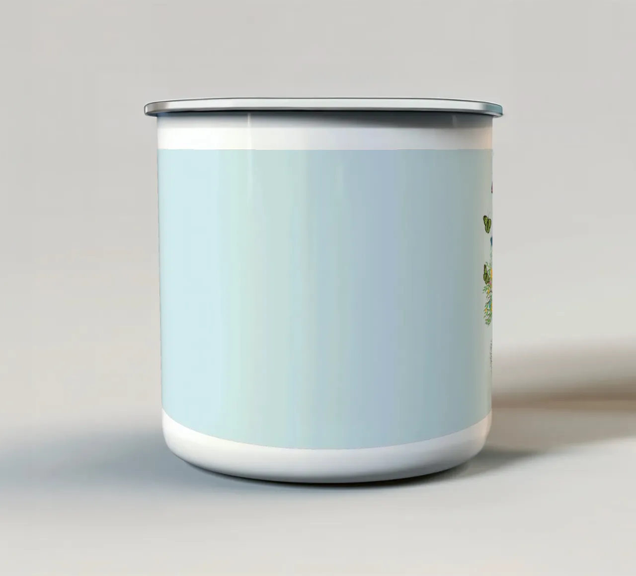 Albero della vita con farfalle e fiori tazza in smalto da BwiseLizzy