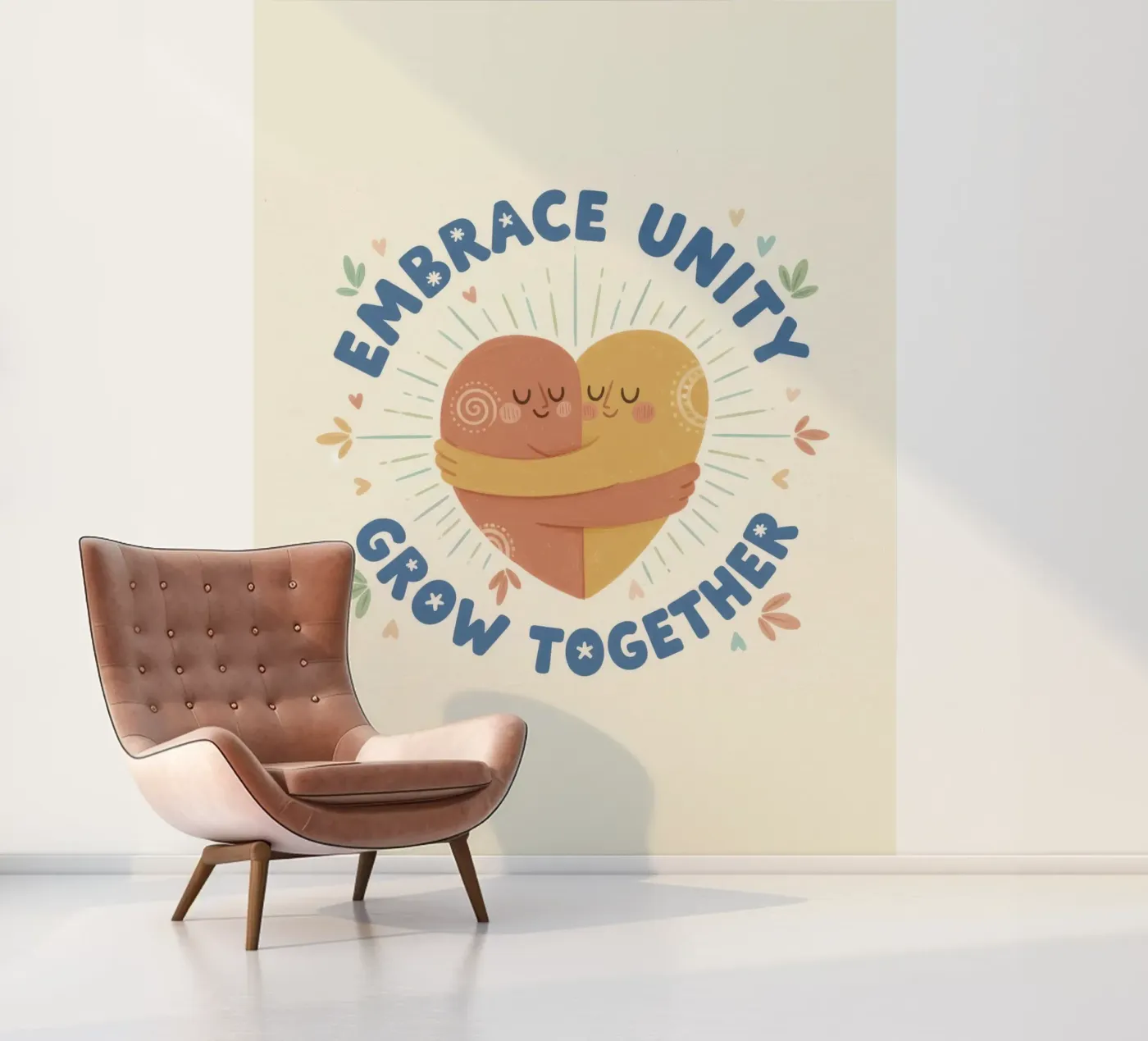 Boundless Unity Embrace fotobehang van Good Cracks