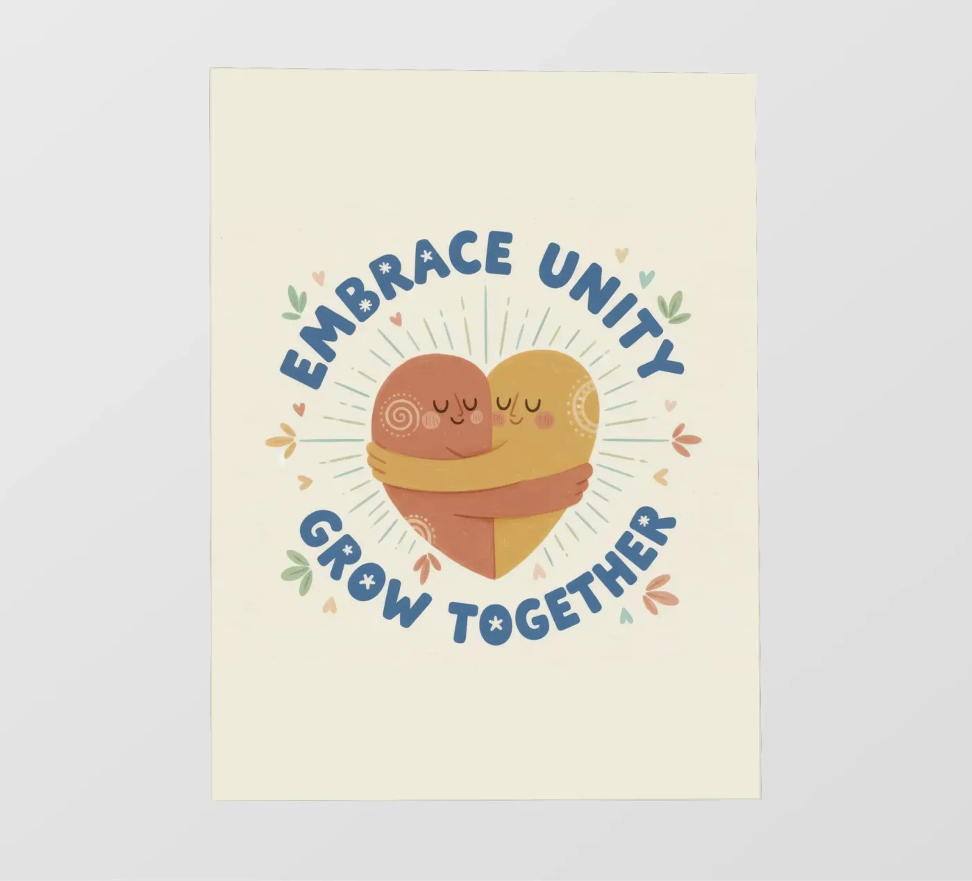 Boundless Unity Embrace fotobehang van Good Cracks