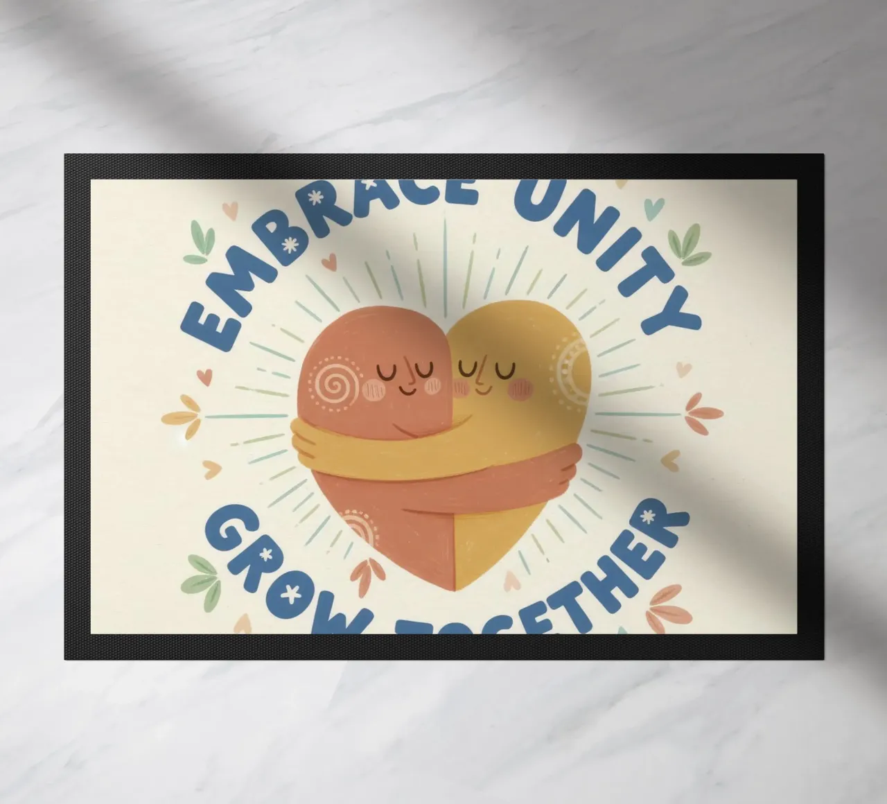 Boundless Unity Embrace doormat by Good Cracks