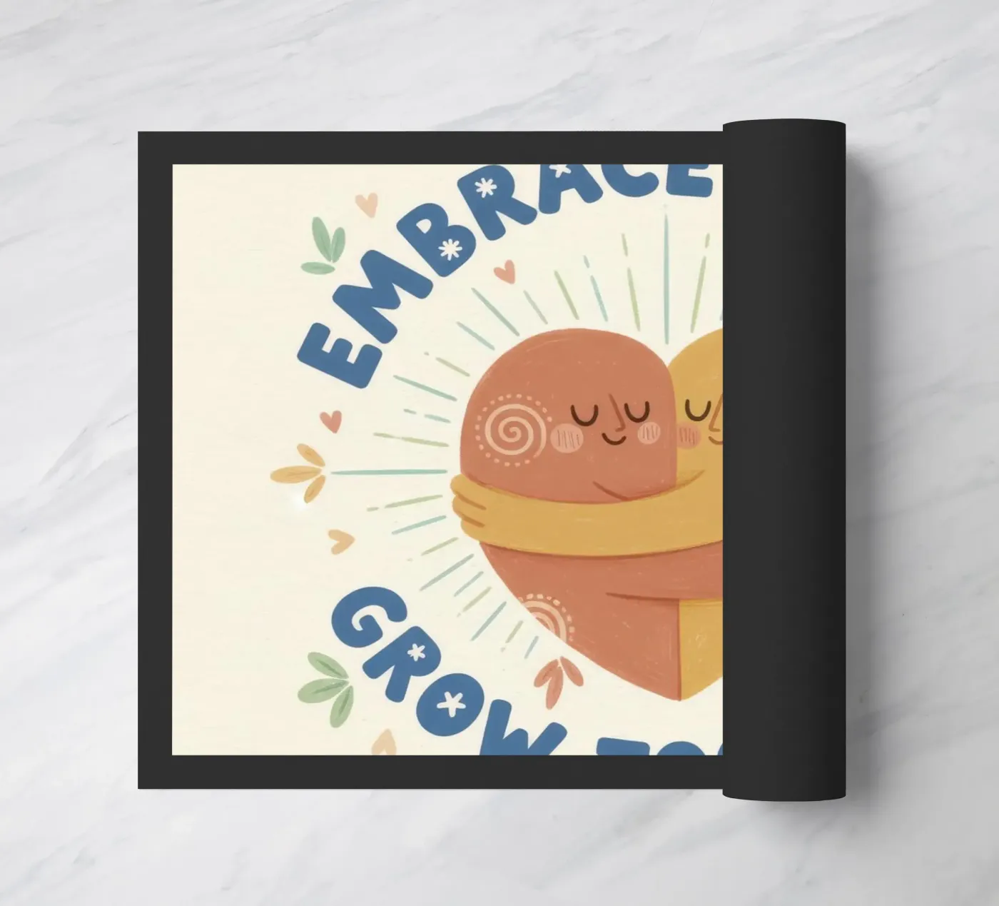 Grenzeloze eenheid omarmen deurmat van Good Cracks