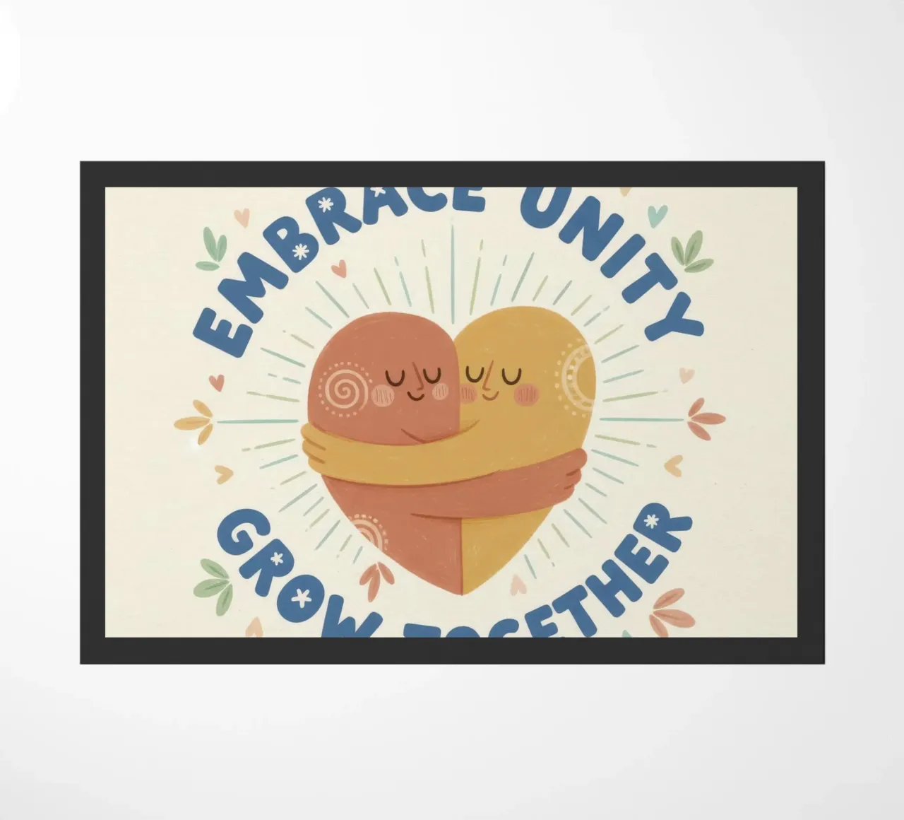 Boundless Unity Embrace doormat by Good Cracks