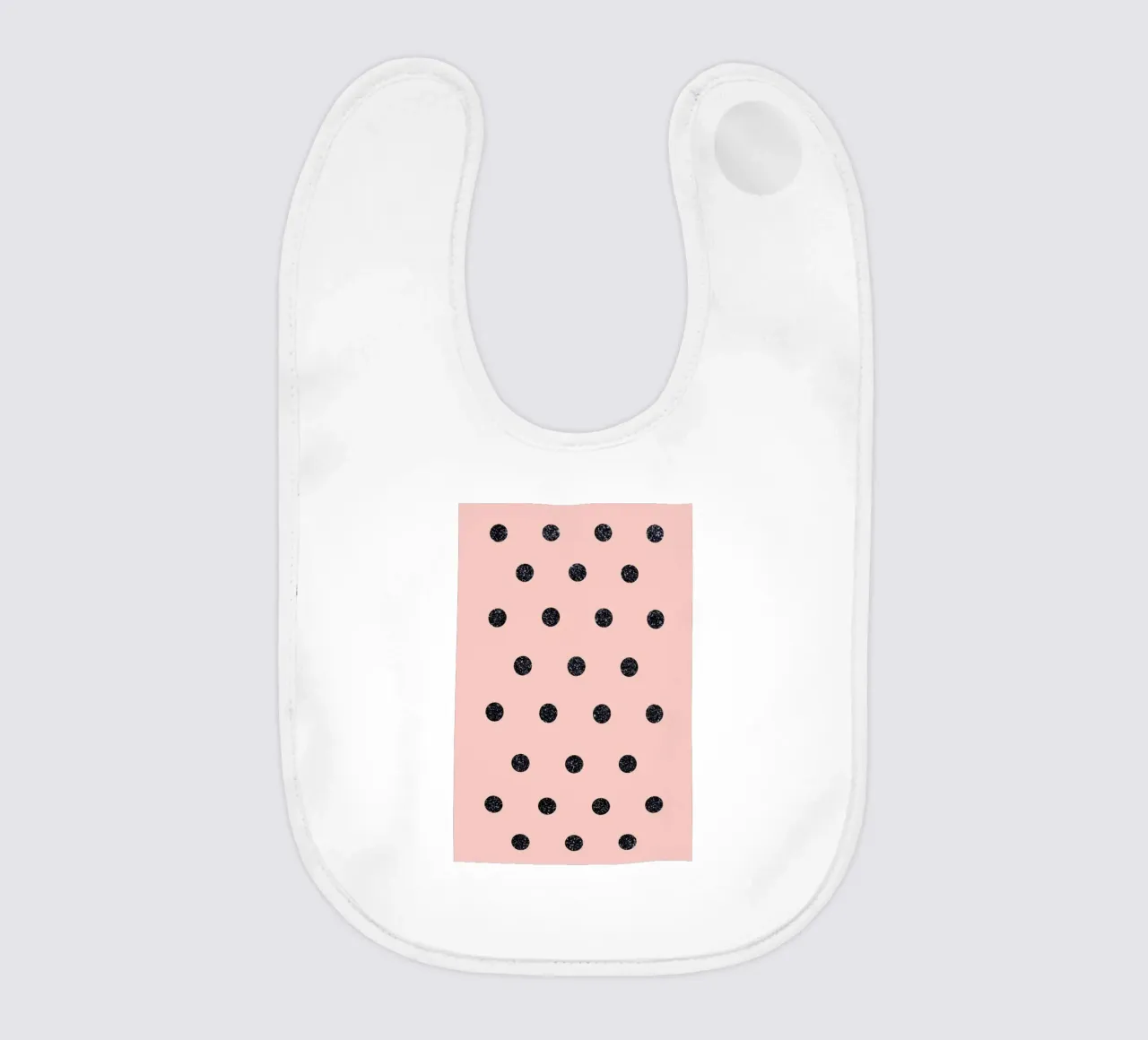 Shiny Polk Dots On Pink bavaglino da cafelab