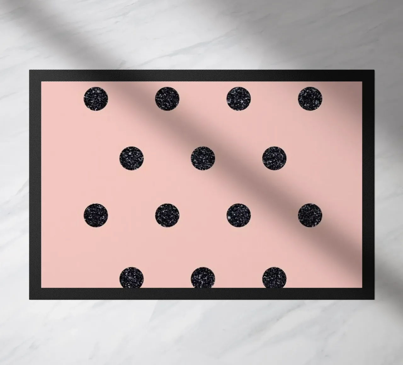 Shiny Polk Dots On Pink zerbino da cafelab
