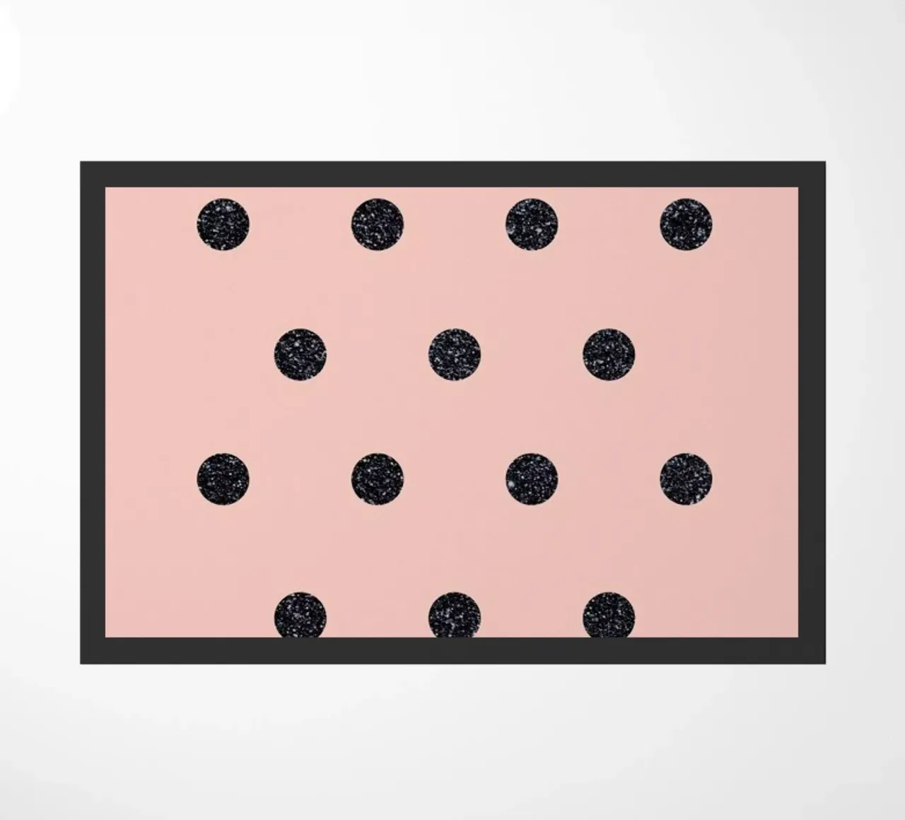 Shiny Polk Dots On Pink zerbino da cafelab