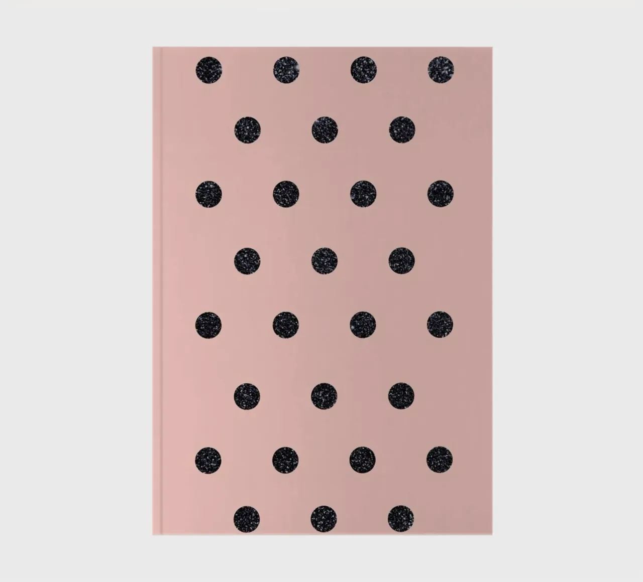 Shiny Polk Dots On Pink notebook by cafelab