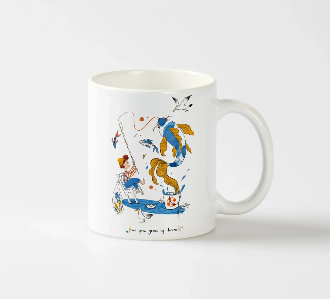 C'est en rêvant que l'on devient grand mug en céramique de Moira Scicluna Zahra