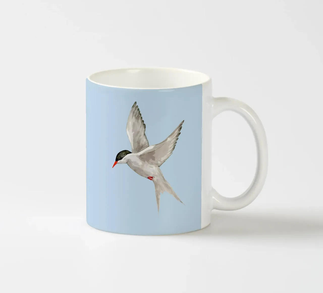 Acquerello di sterna artica tazza in ceramica da BwiseLizzy