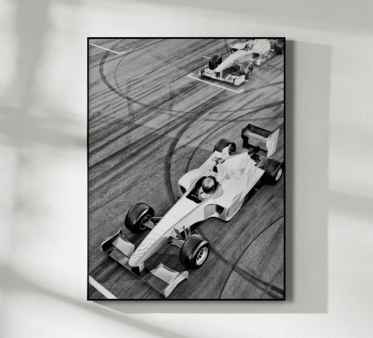 Auto da corsa plexiglass da memory in photograph