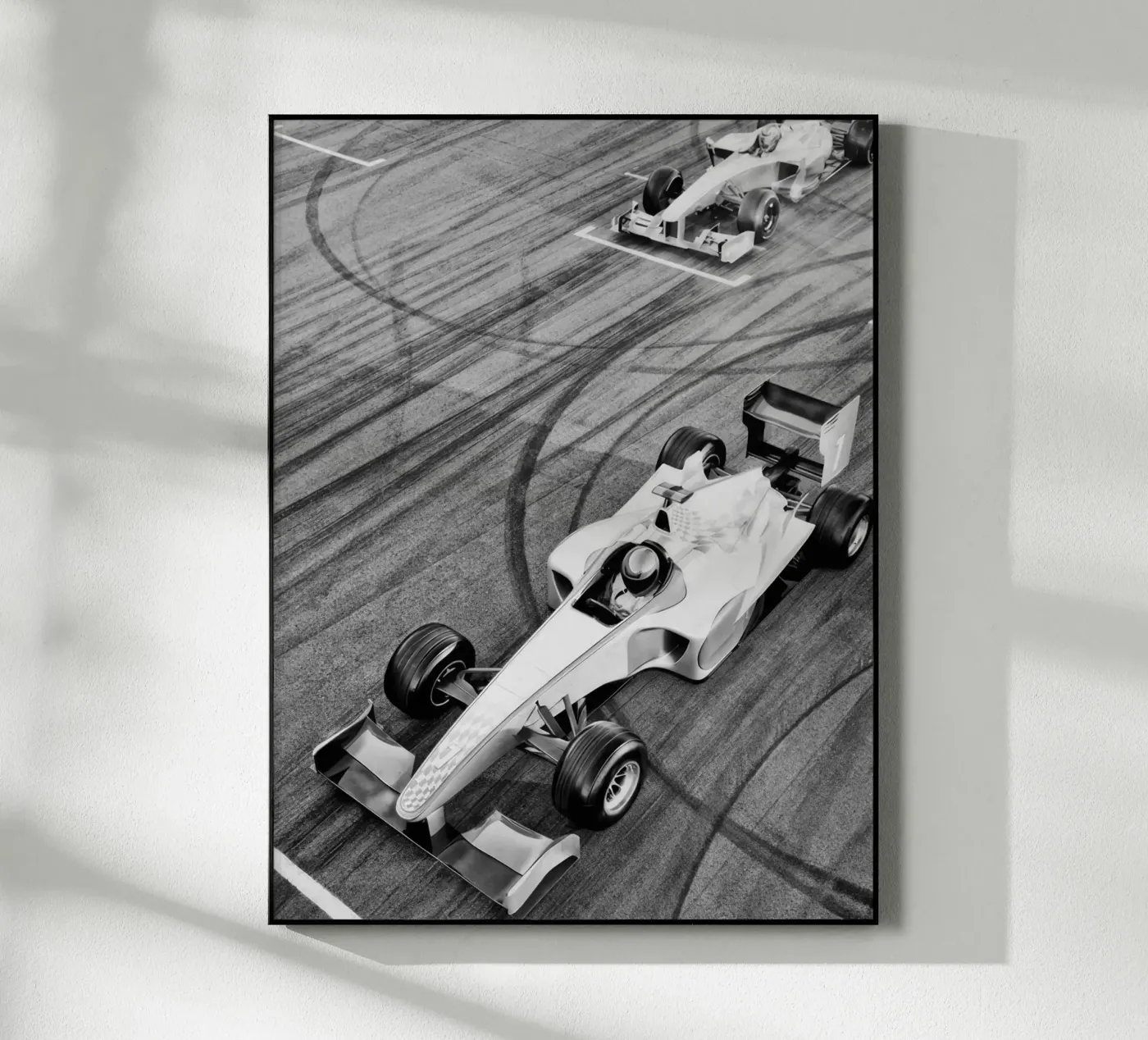 Auto da corsa plexiglass da memory in photograph