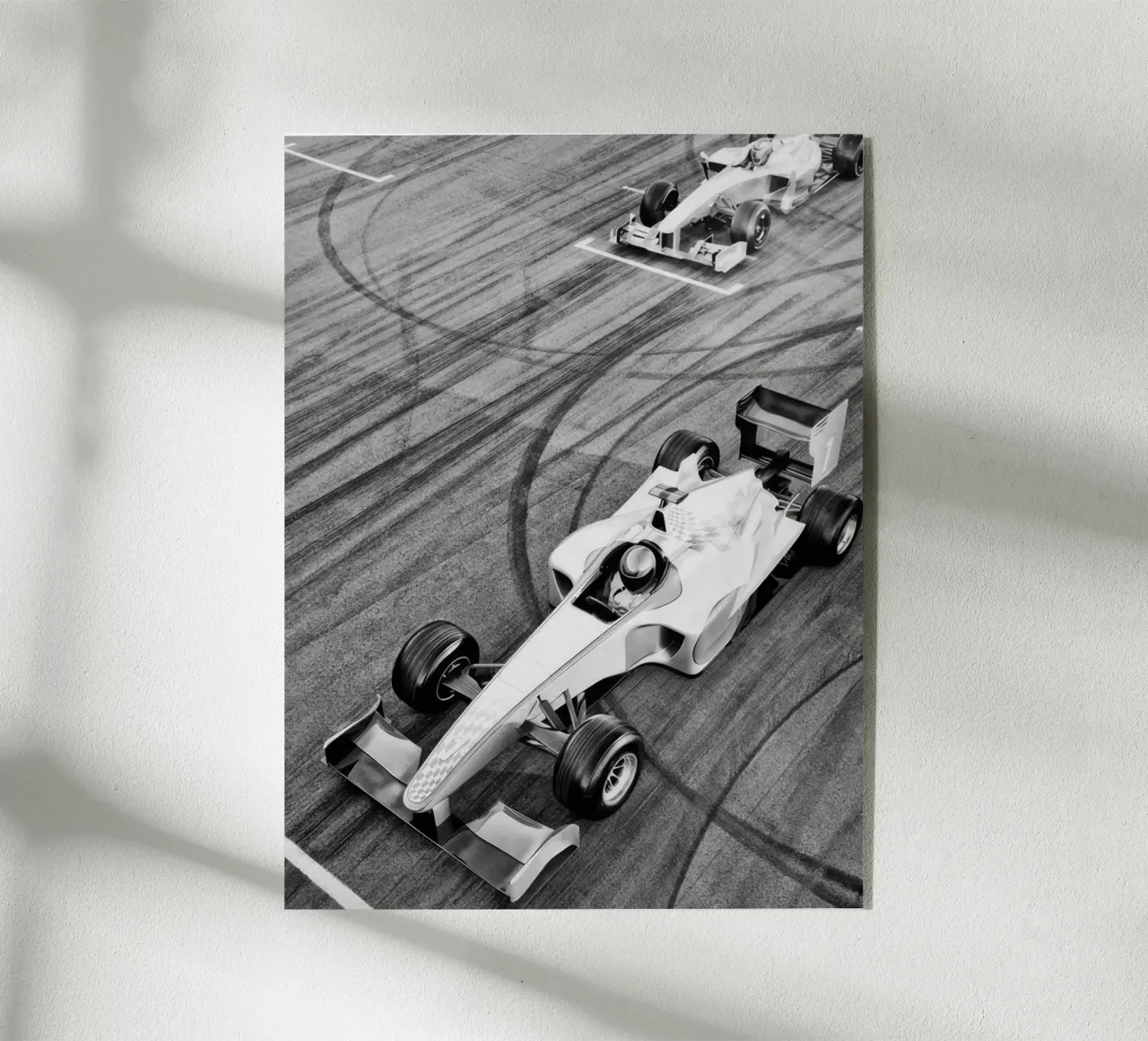 Auto da corsa plexiglass da memory in photograph