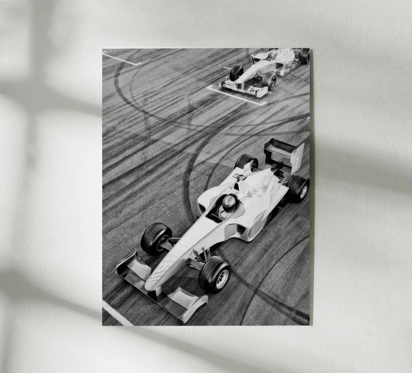 Auto da corsa plexiglass da memory in photograph