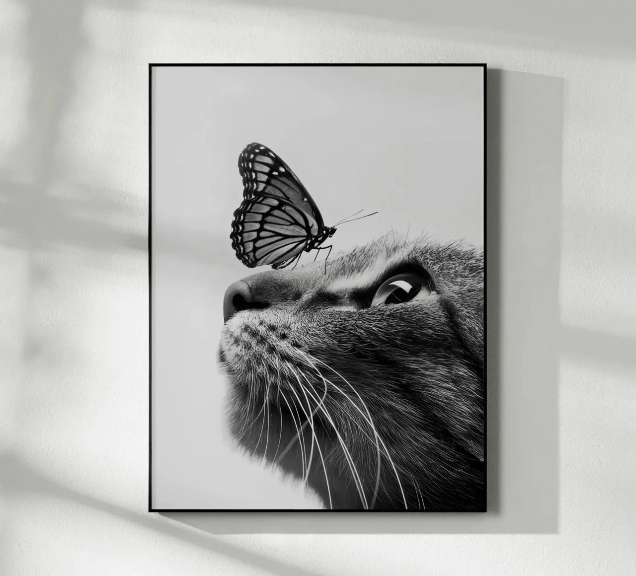 Gatto farfalla plexiglass da memory in photograph