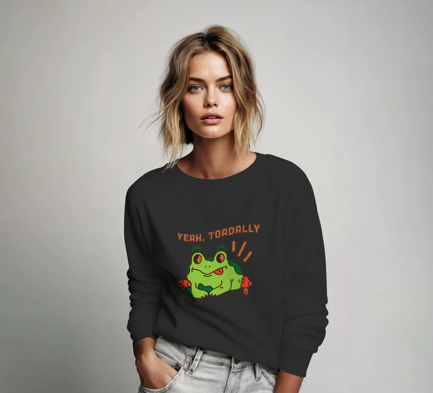 Sì, Rospo felpa da DesignArt