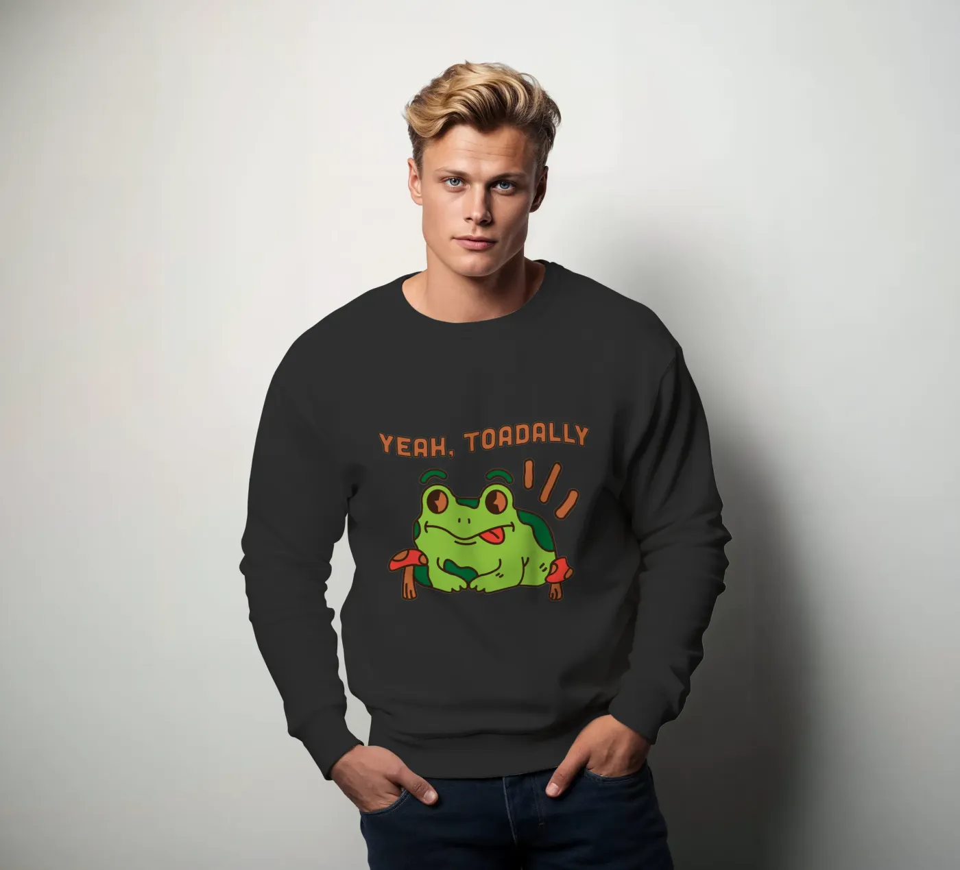 Sì, Rospo felpa da DesignArt