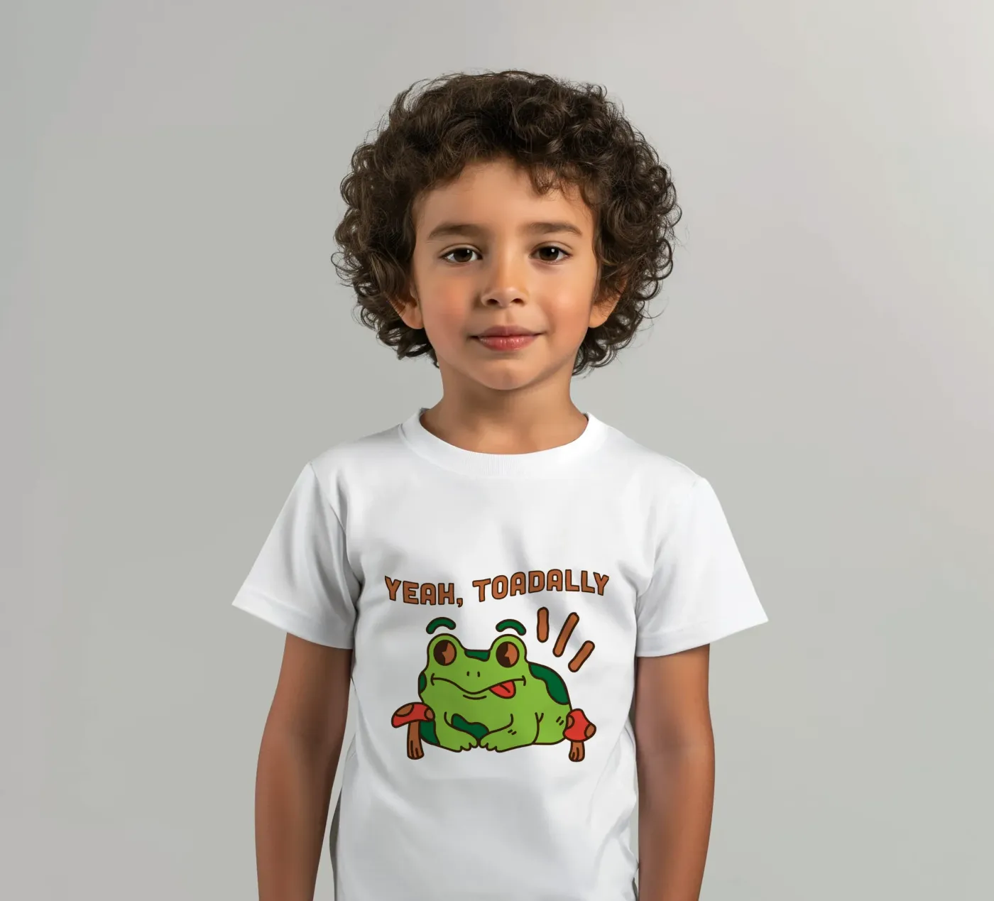 Yeah, Toadally kinder t-shirt van DesignArt