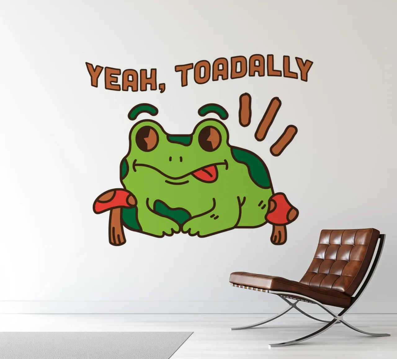 Ja, Toadally fotobehang van DesignArt