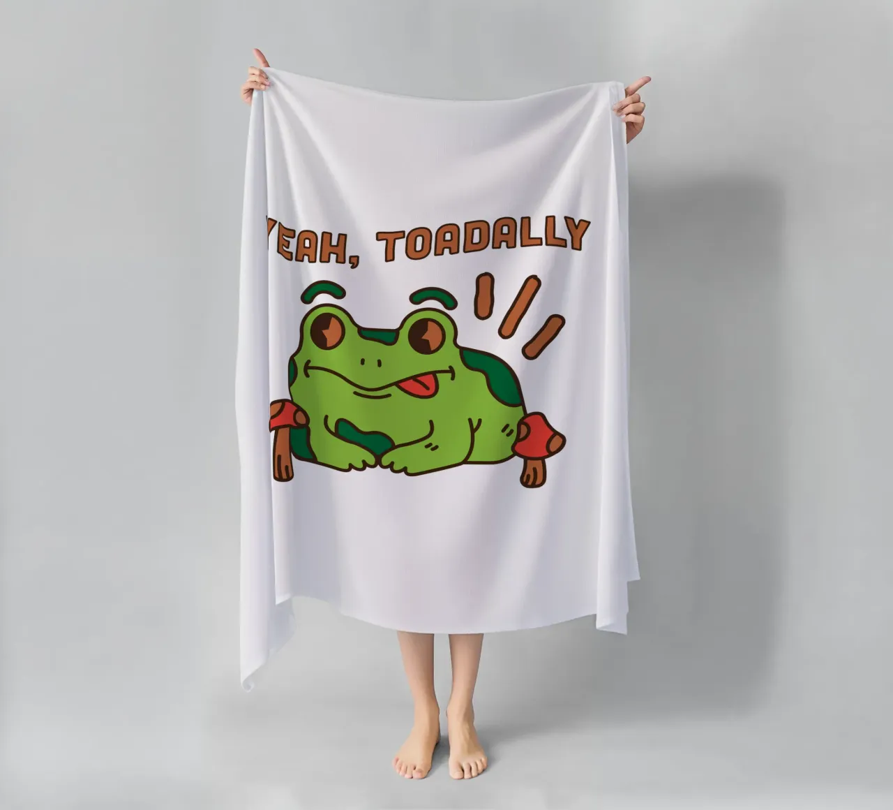Ja, Toadally strandhanddoek van DesignArt