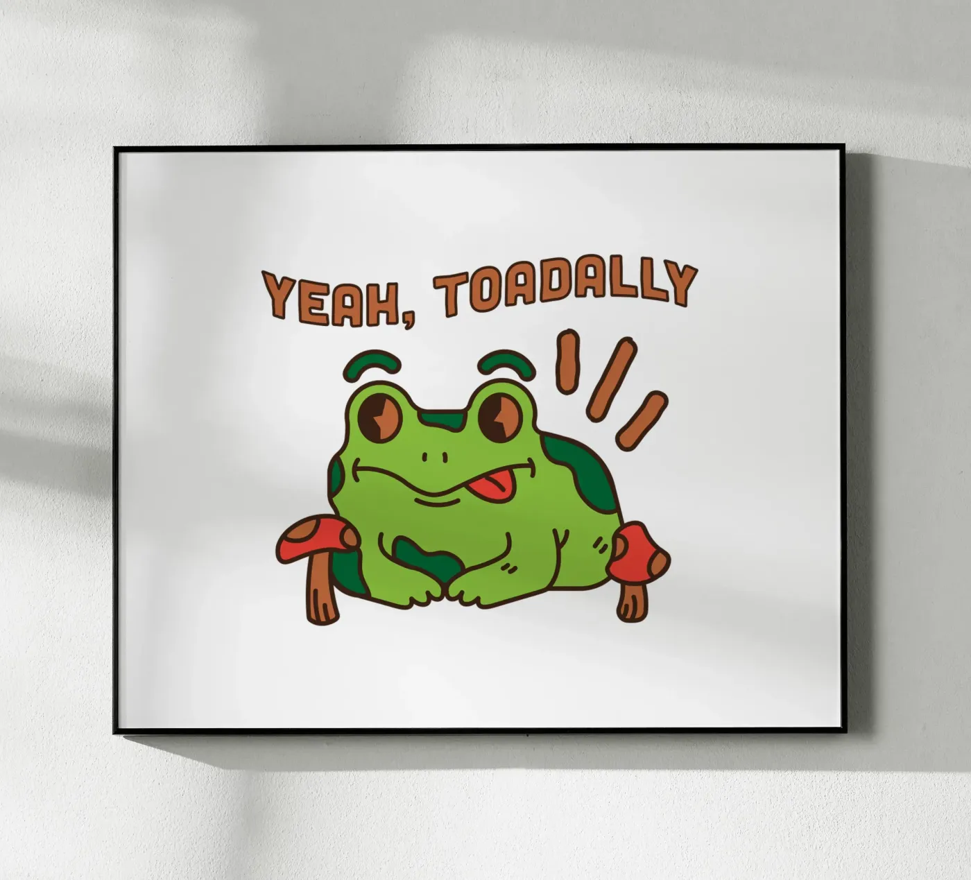 Ja, Toadally acryl van DesignArt