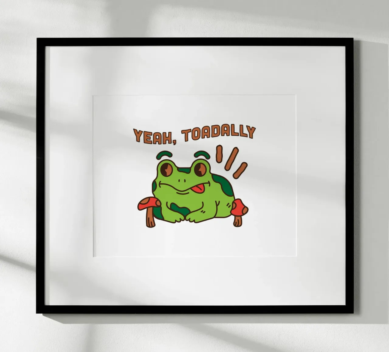 Sì, Rospo poster da DesignArt