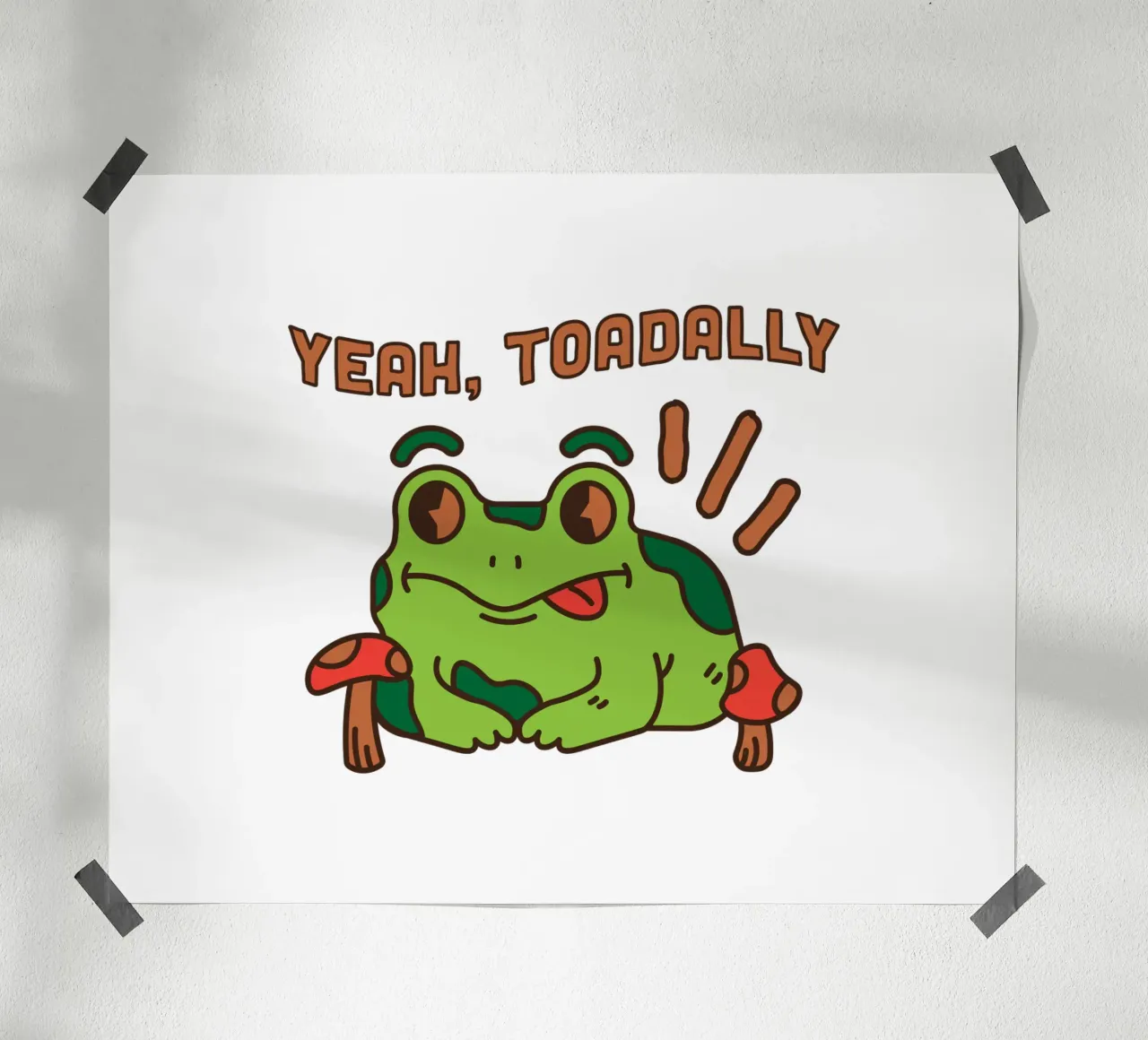 Sì, Rospo poster da DesignArt