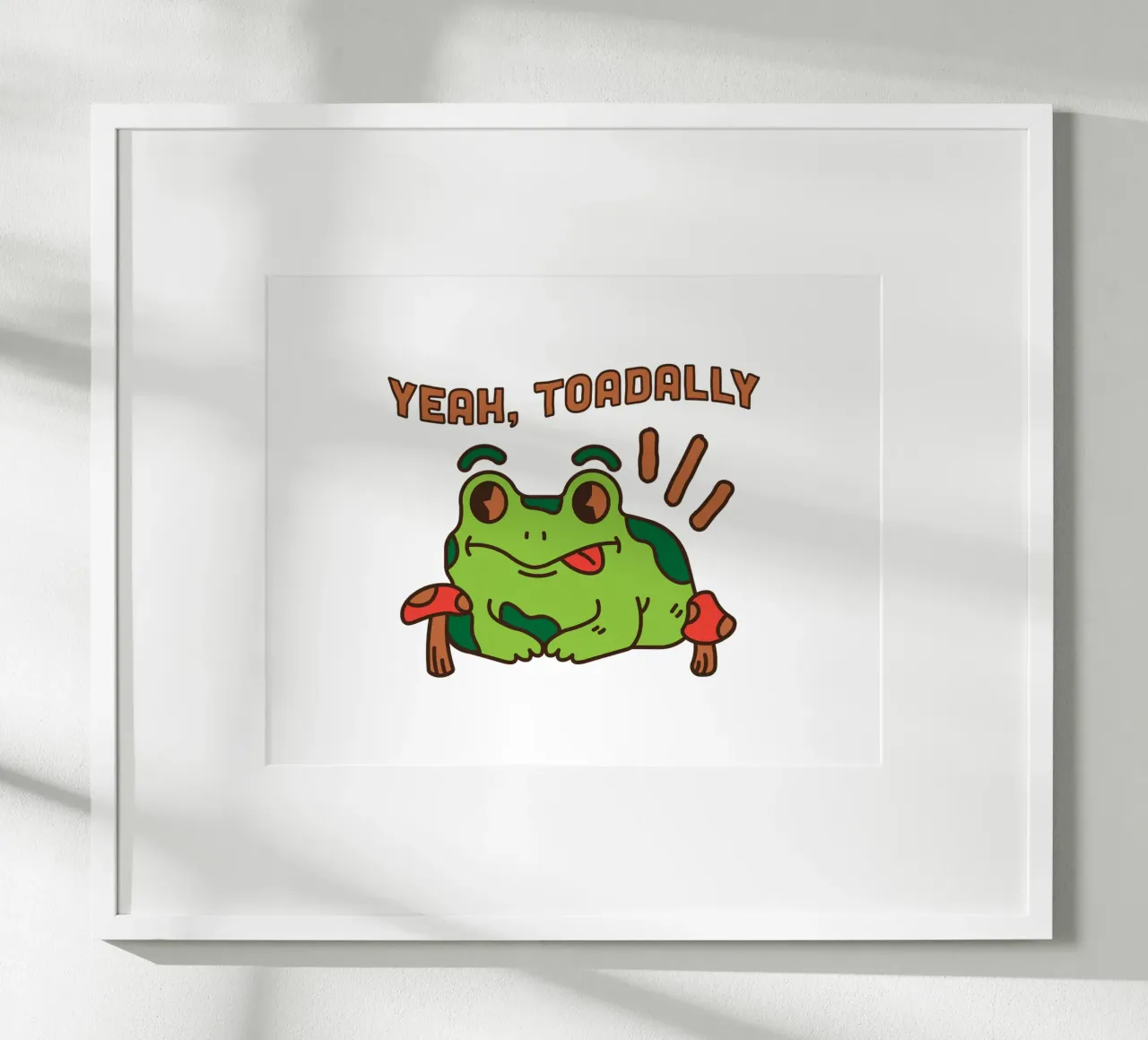 Sì, Rospo poster da DesignArt