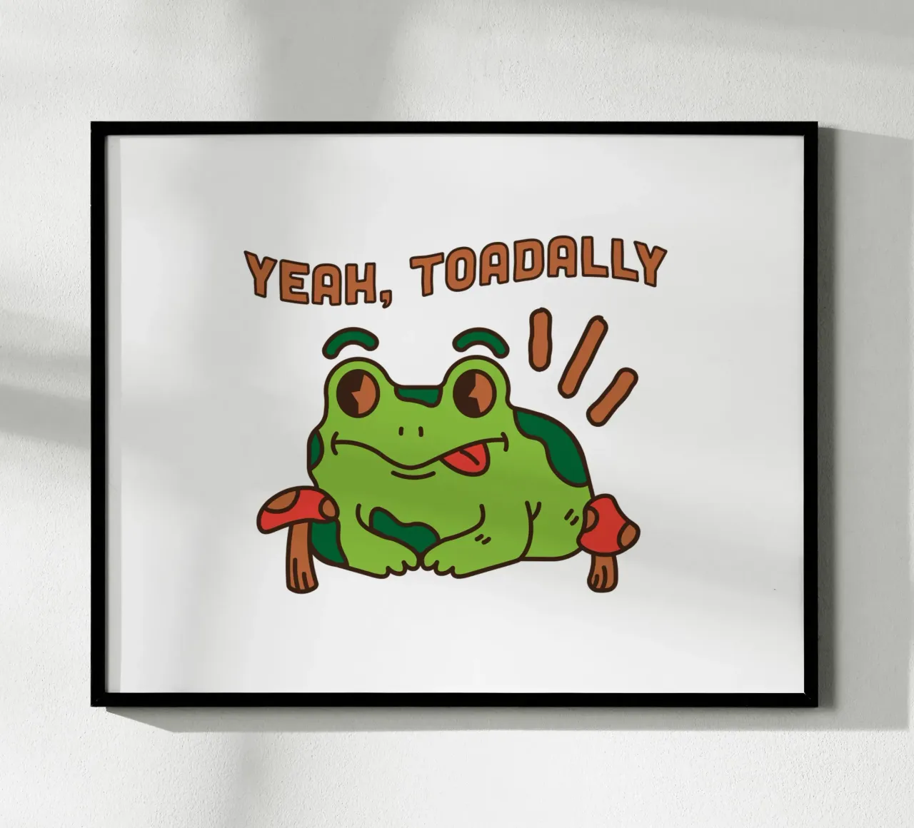 Sì, Rospo poster da DesignArt