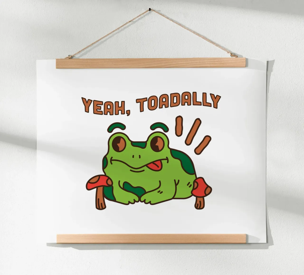 Sì, Rospo poster da DesignArt