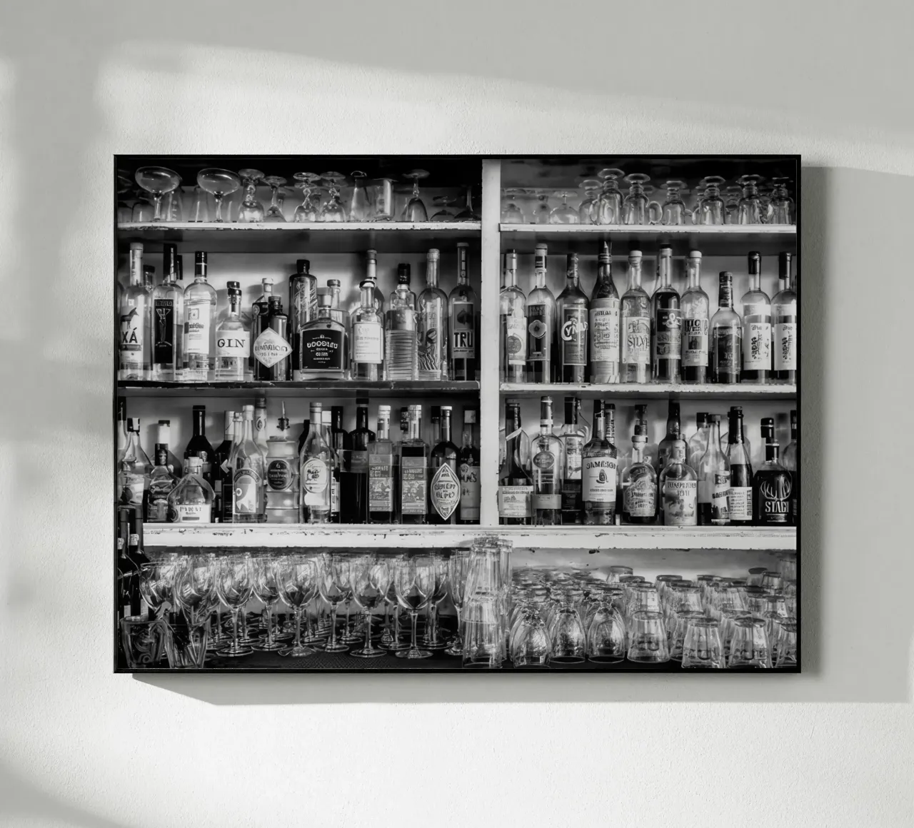 Al bar plexiglass da memory in photograph