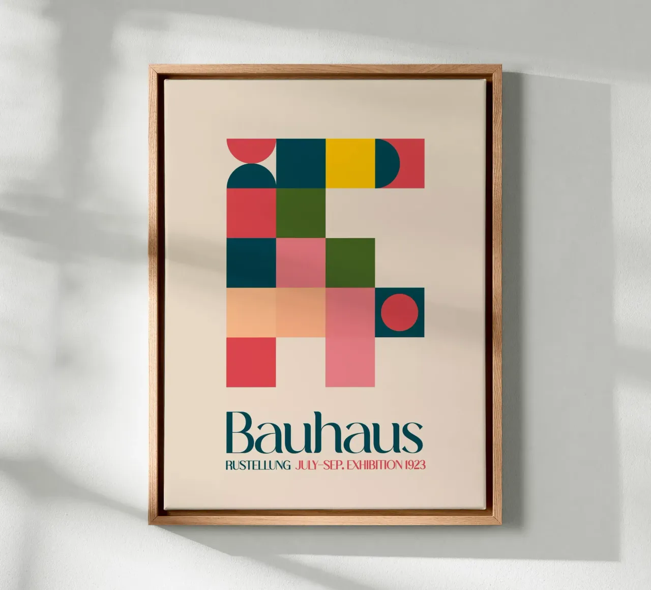 Bauhaus snit canvas met Baklijst van Emel Tunaboylu