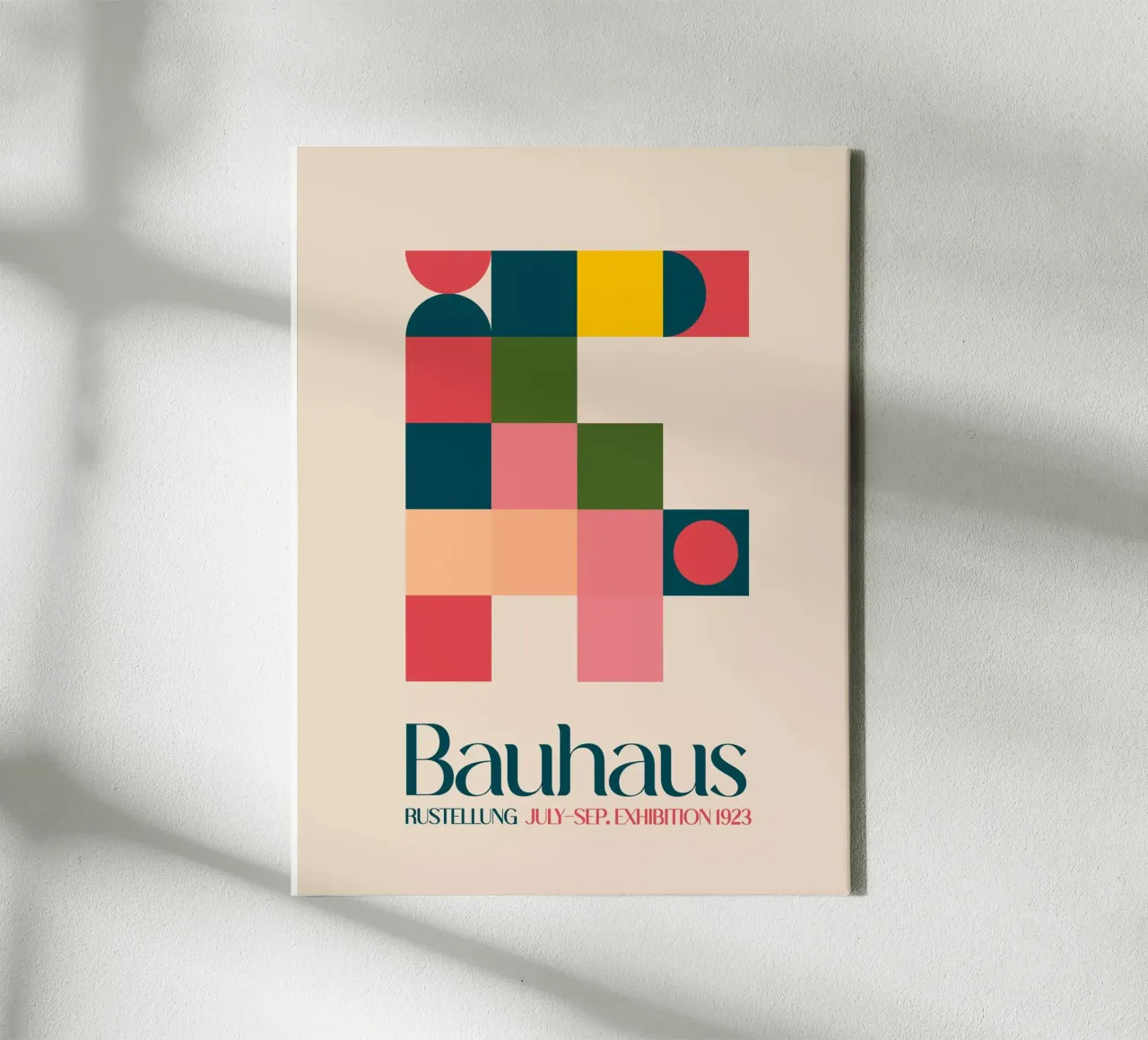 Bauhaus snit canvas met Baklijst van Emel Tunaboylu