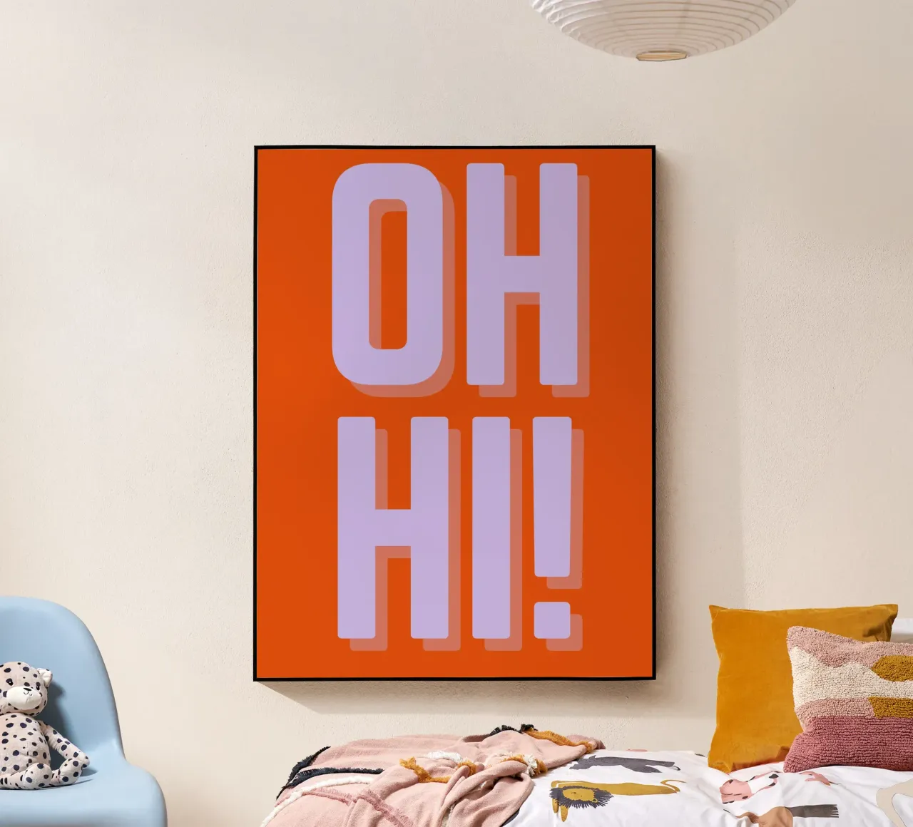 Pop Benvenuto plexiglass da TYPEHAUS