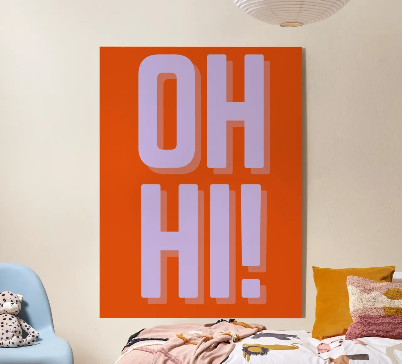 Pop Benvenuto plexiglass da TYPEHAUS