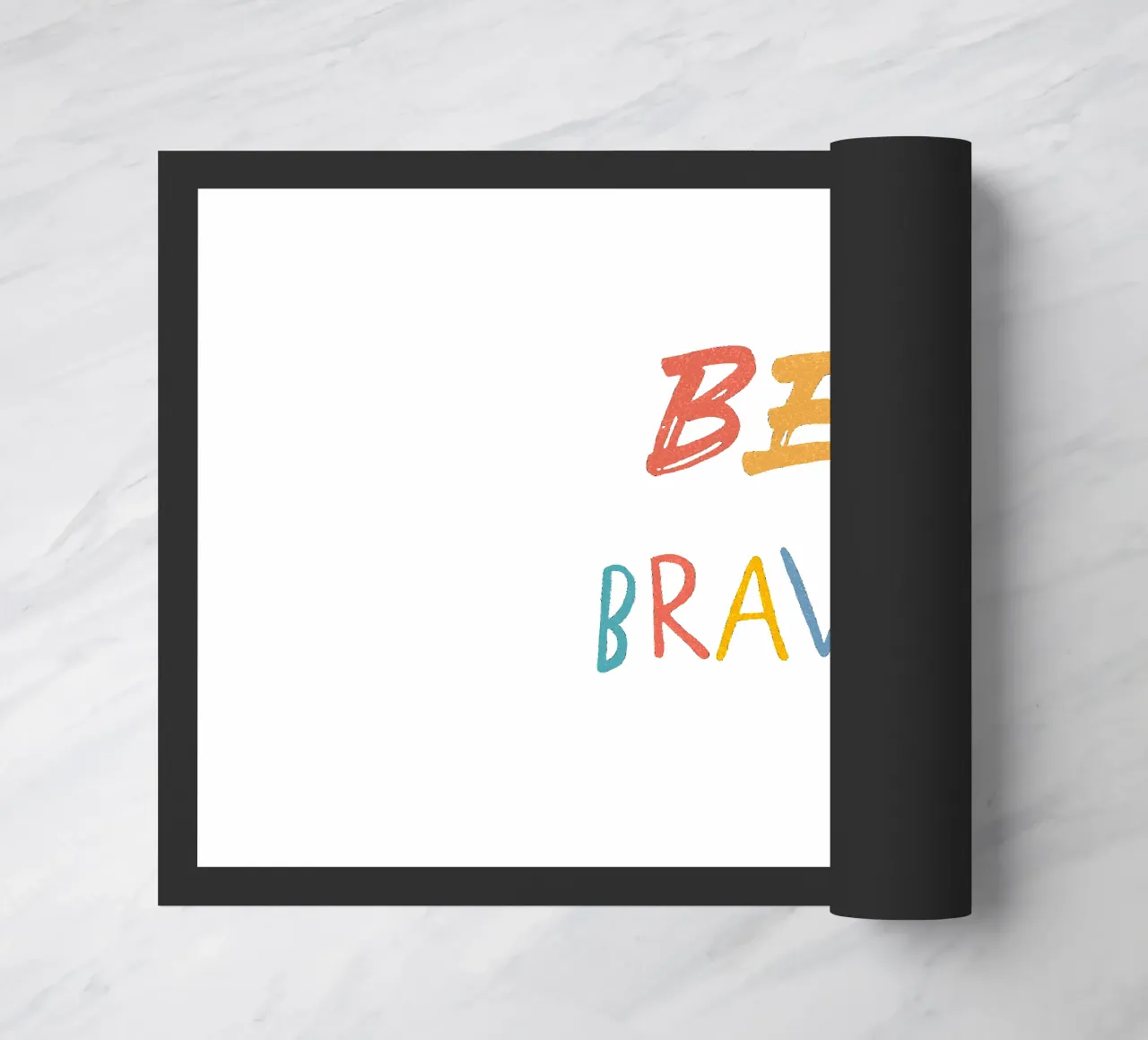 Be BRAVE Fußmatte von Jelis_art