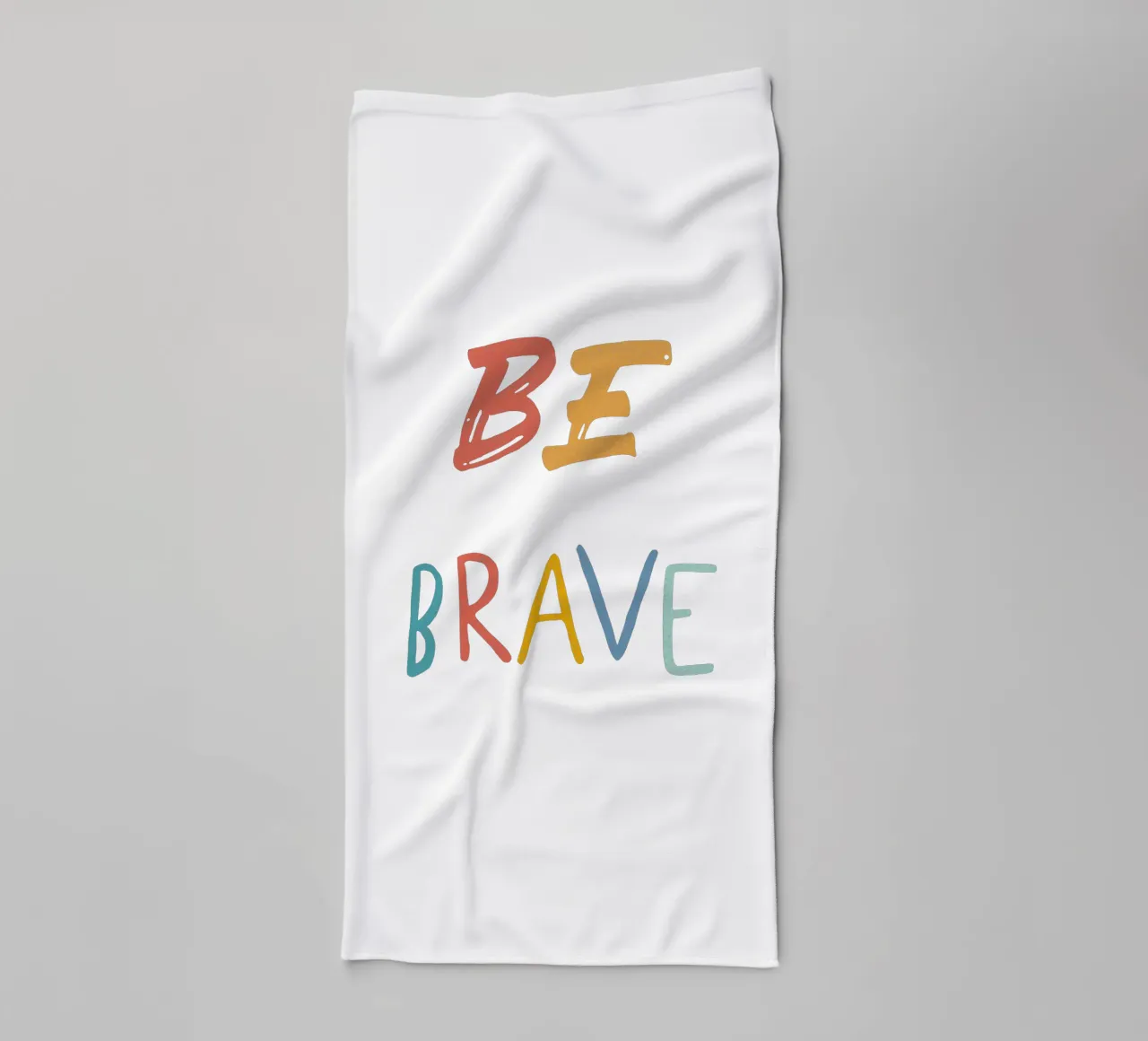 Be BRAVE badhanddoek van Jelis_art